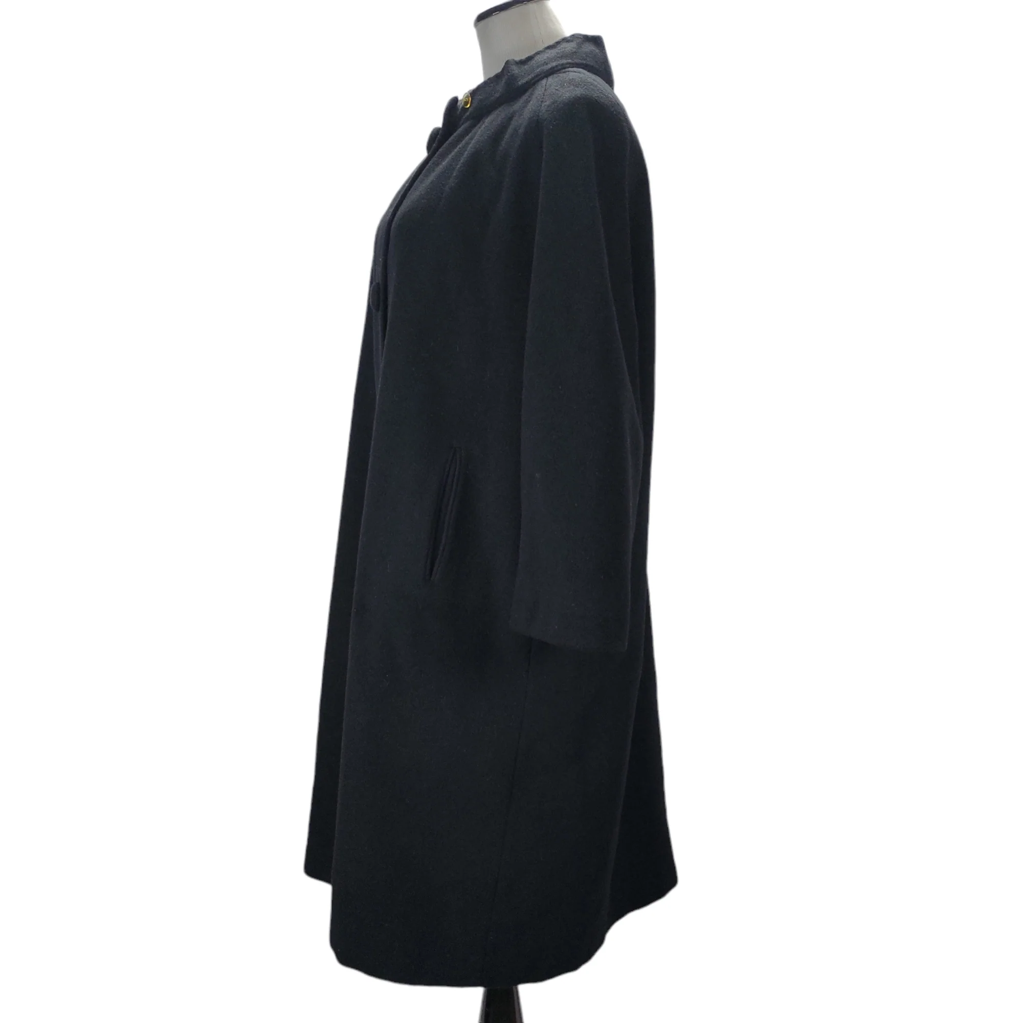 70s Boxy Fit Quarter Length Sleeve Midi Dress Coat - Image 6