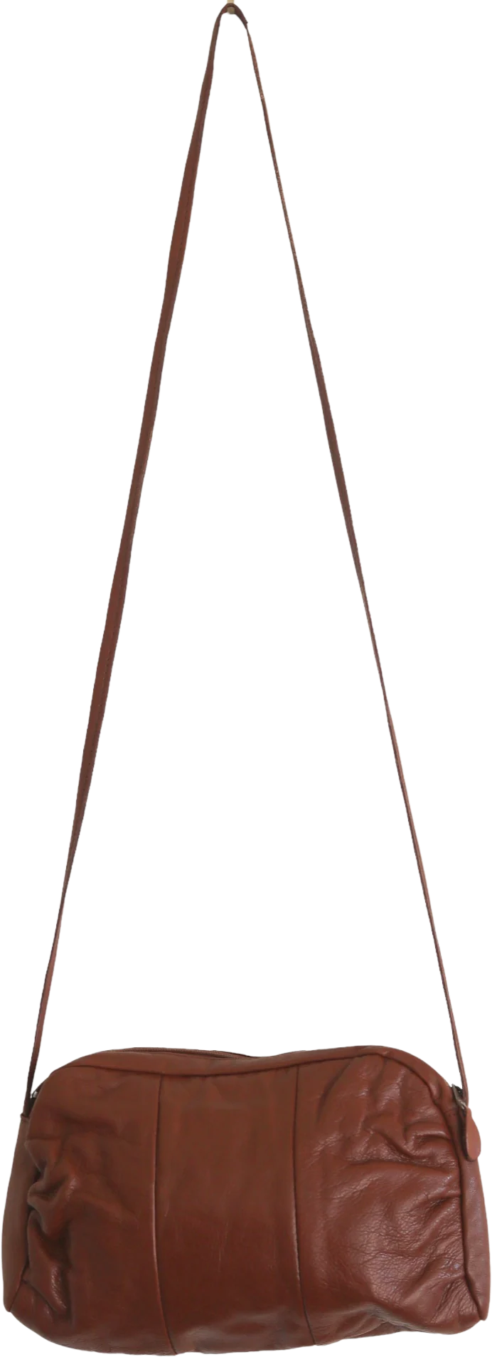 70s Brown Leather Purse - Image 2