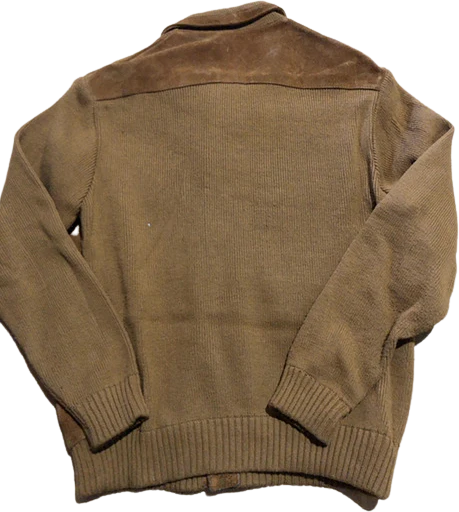70s Brown Suede And Knit Jacket By Windbreaker - Image 2