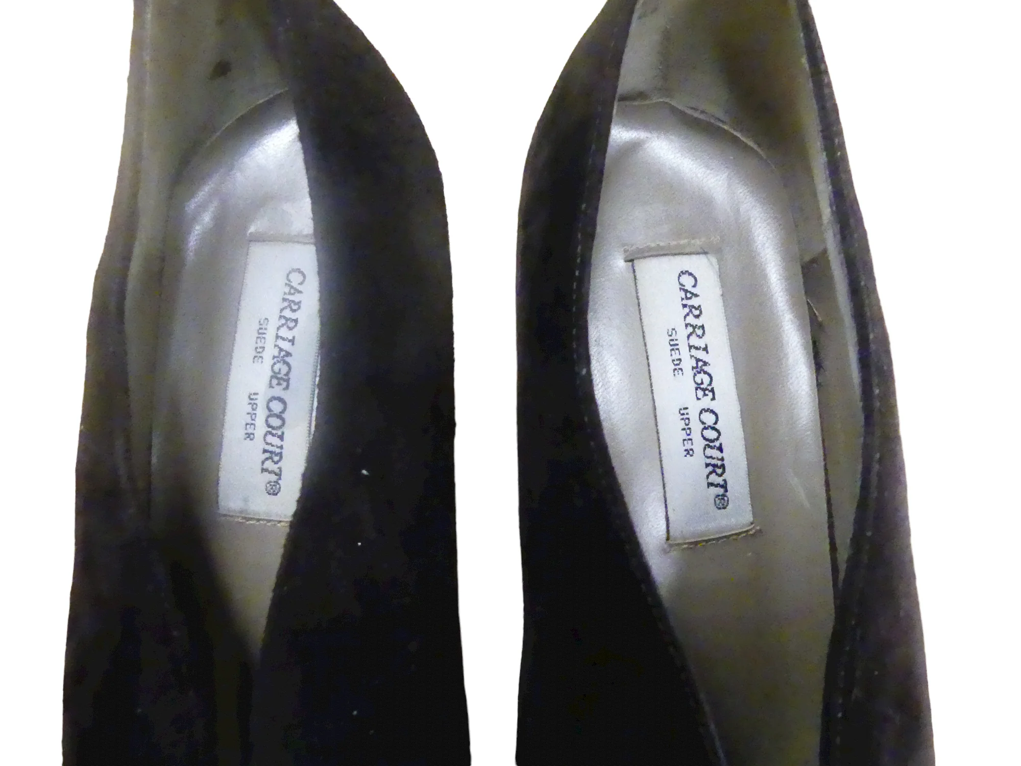 70s Brown Suede Pumps By Carriage Court - Image 3