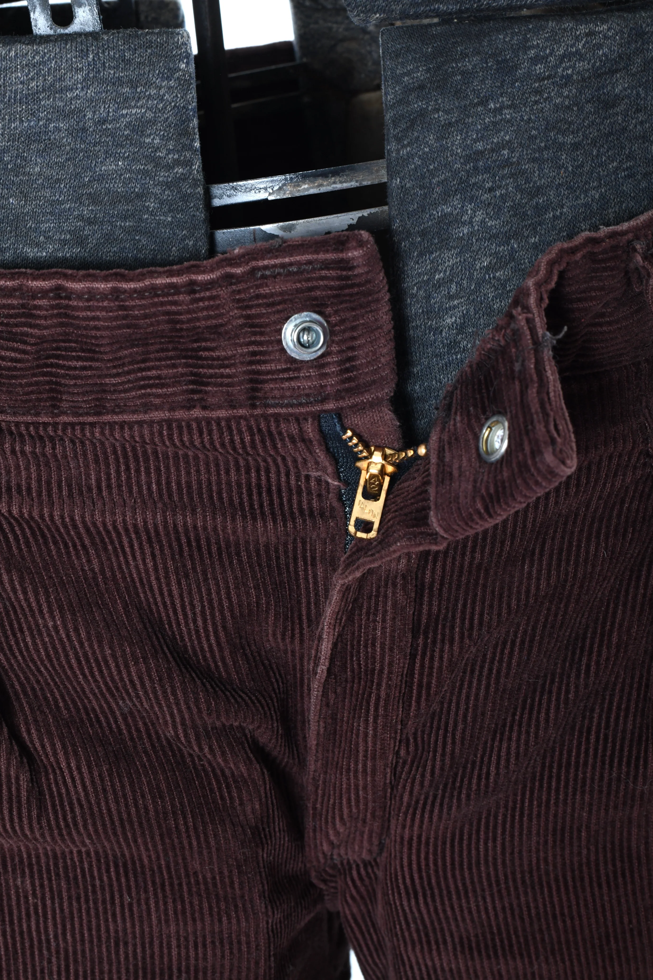 70s Brown Wide Flare Leg Corduroy Long Pants - Image 9