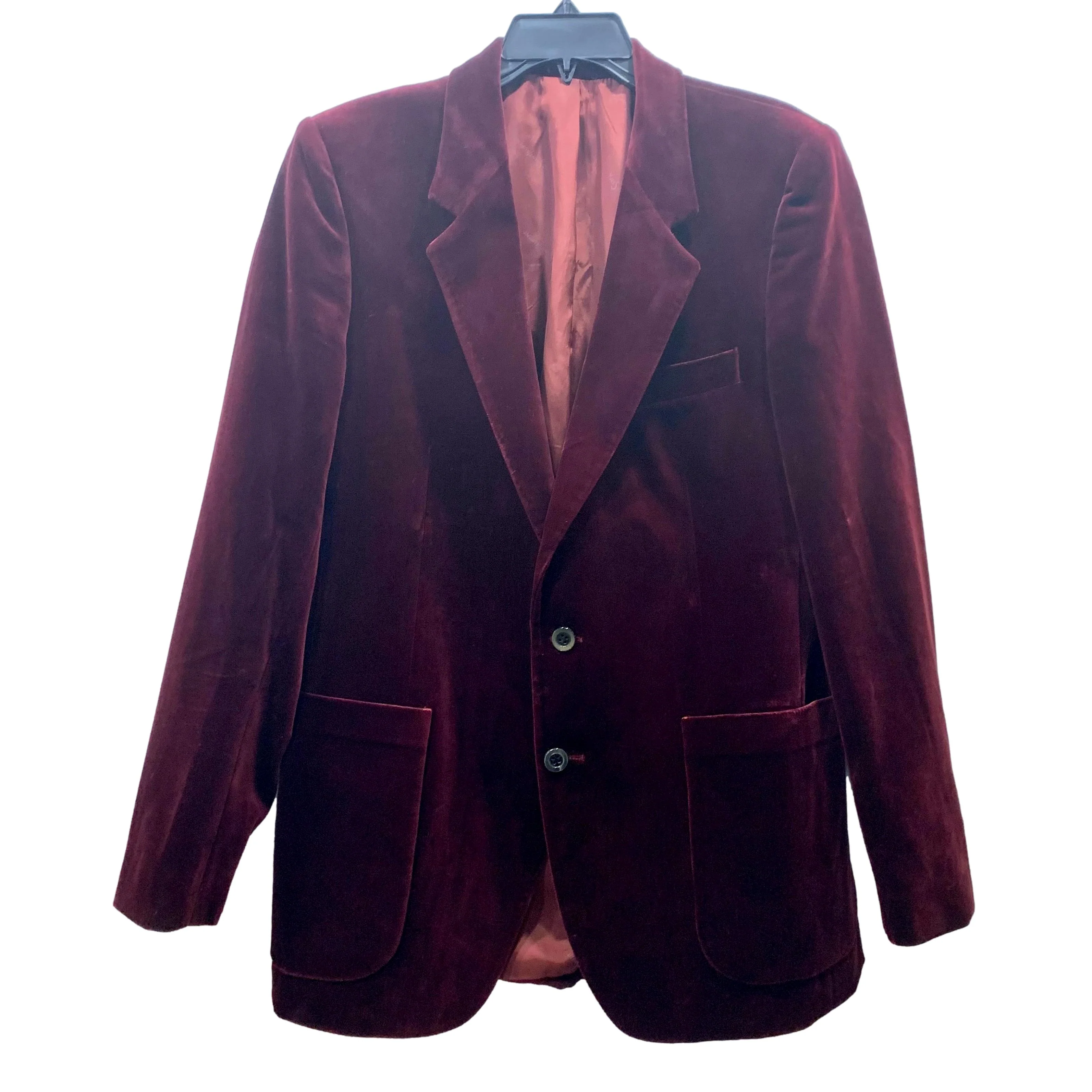 70s Burgundy Velvet Smoking Jacket Menswear Mod Blazer By Yves Saint Laurent - Image 8