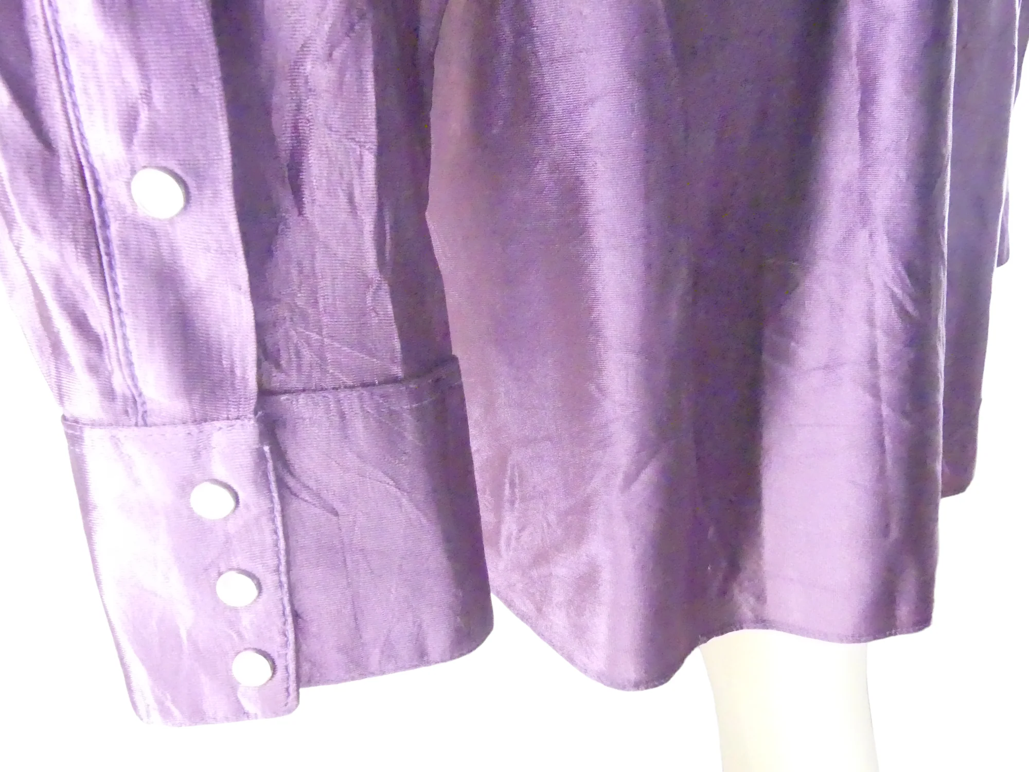 70s Button Up With Buttlerfly Embroidered Patches by  Rockmount - Image 3