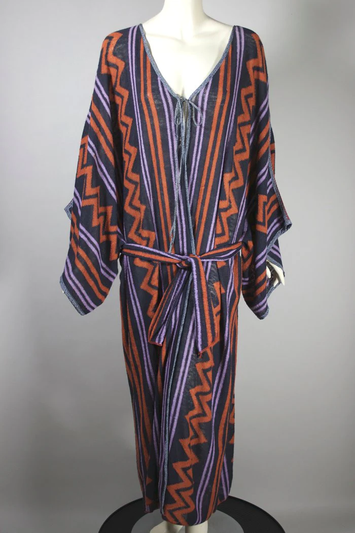 70s Caftan Style Long Cardigan Sweater Oversize by John Ashpool - Image 4