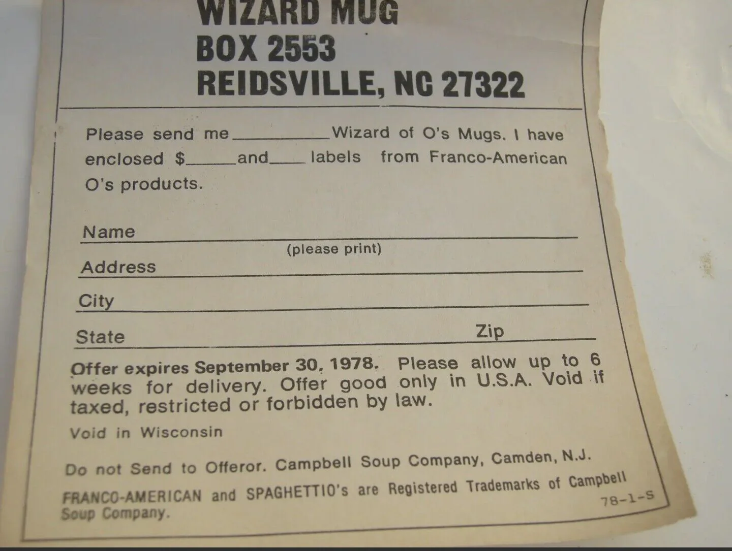 70s Campbells Advert Spaghetti Os Wizard Of Os Mugs By Dawn - Image 7