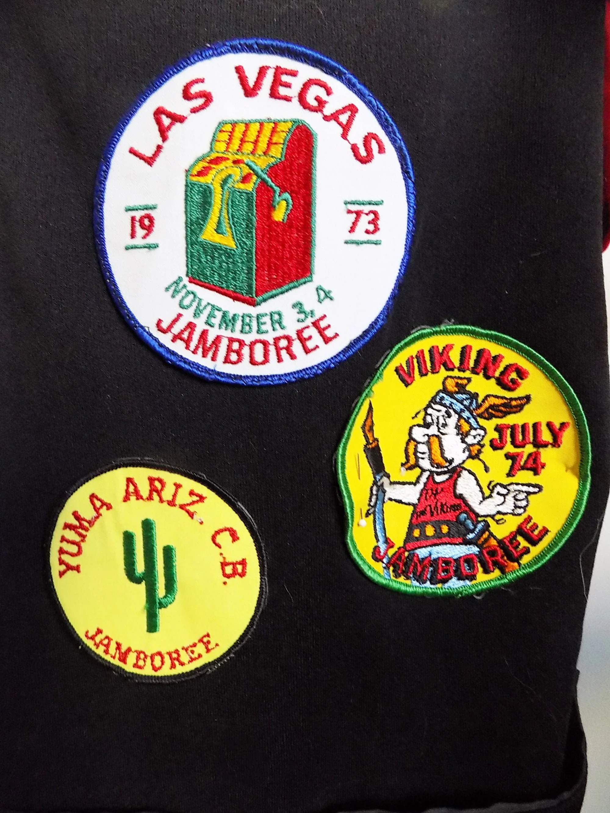 70s Cb Radio Operator Vest Jamboree Webelos 1776 Las Vegas Yuma Bsa Pins Arizona Nevada Black Fringe - Image 8