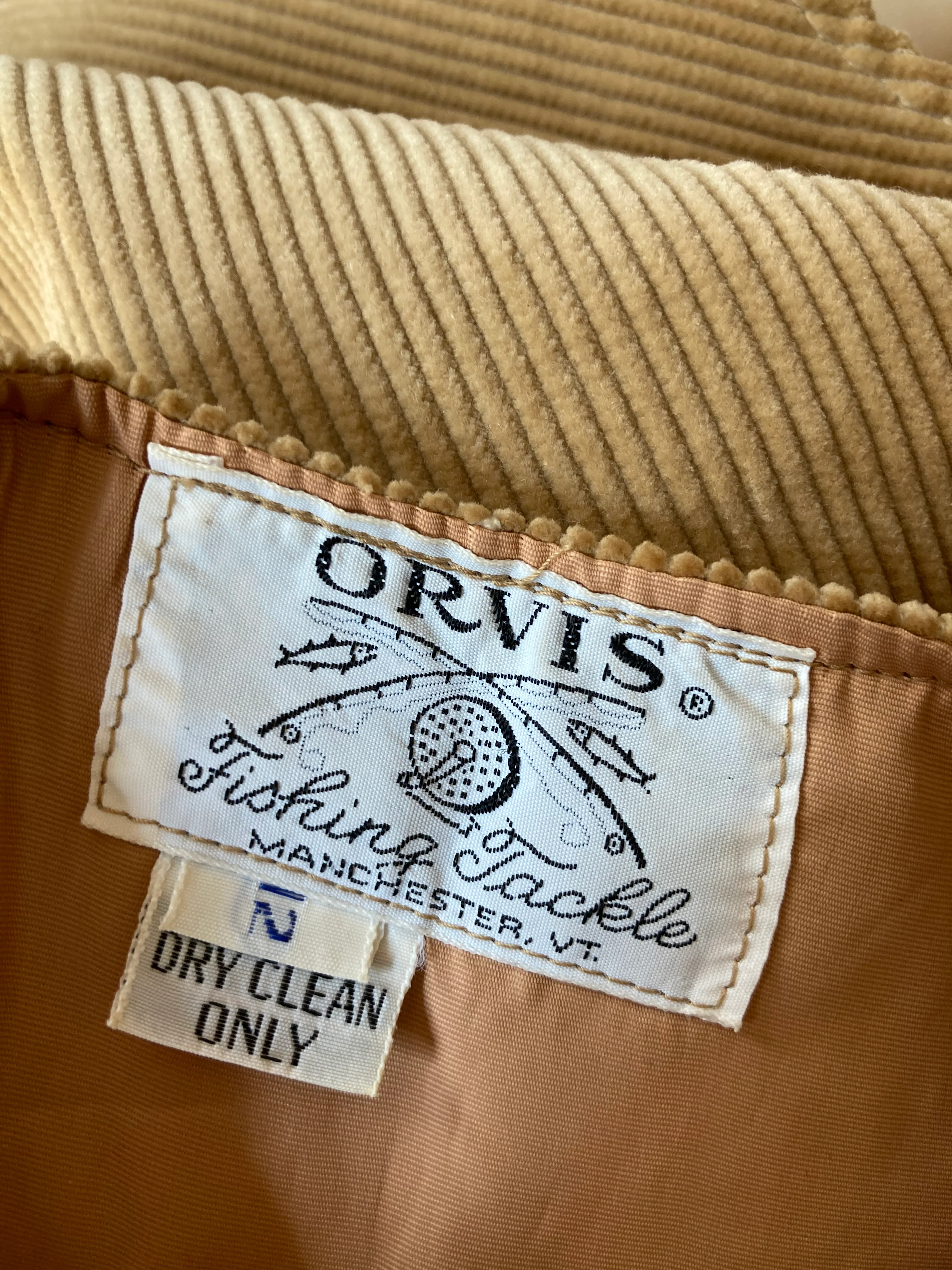 70s Corduroy Button Front Suit Vest By Orvis Fishing Tackle - Image 4