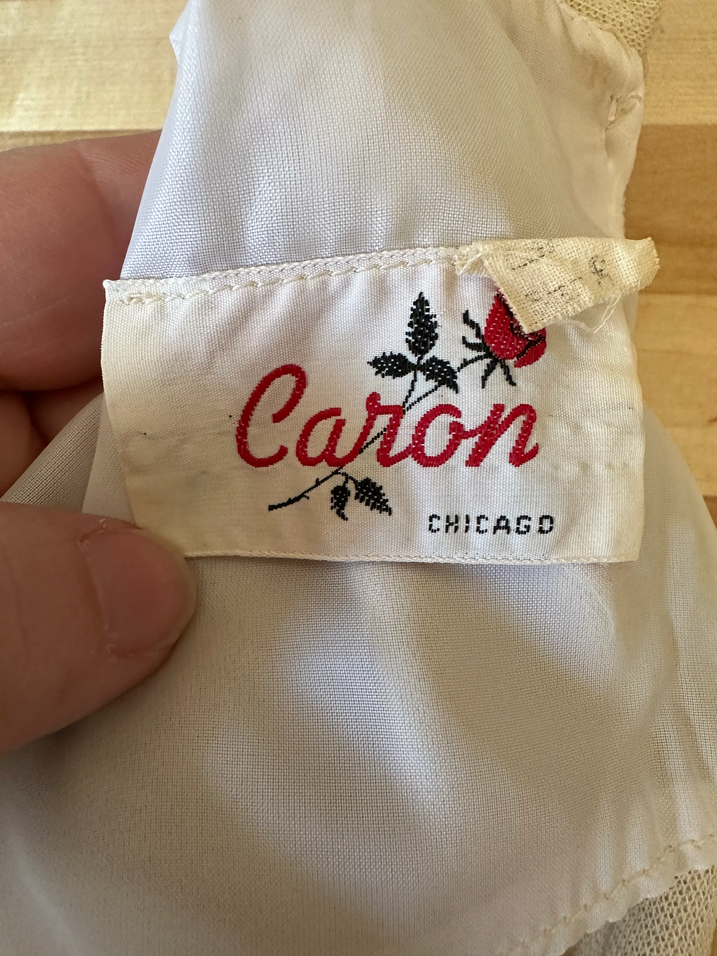 70s Cream Maxi Dress With Rhinestones By Caron of Chicago - Image 8