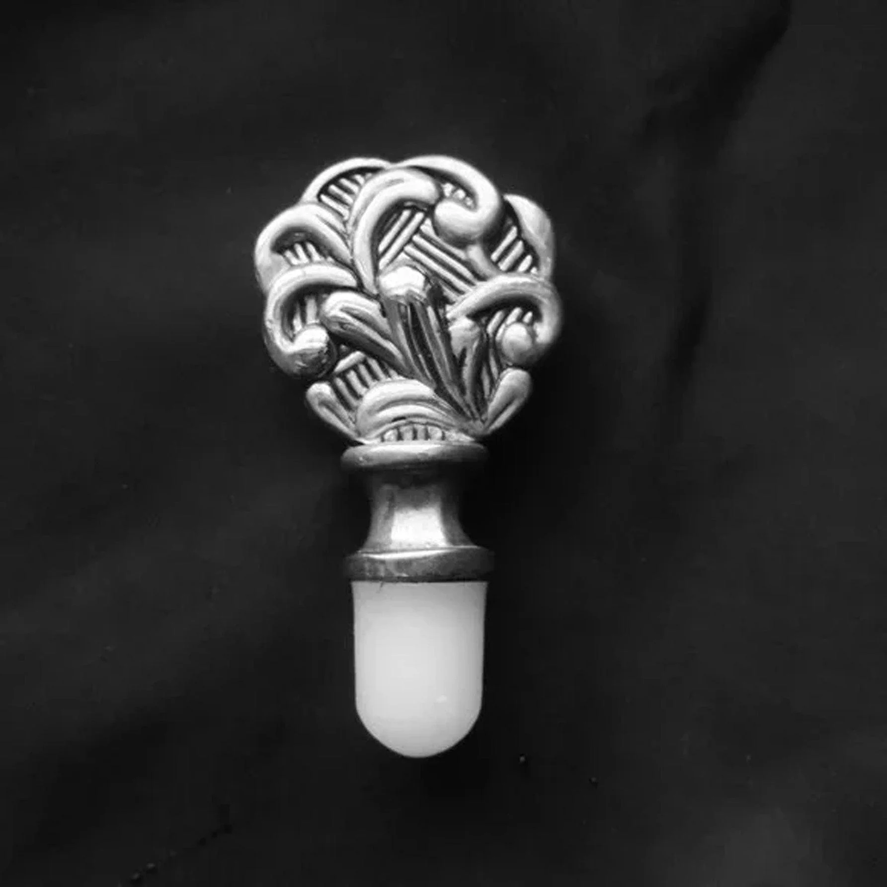 70s Crystal Perfume Bottle Gift With Sterling Silver By Godinger - Image 4