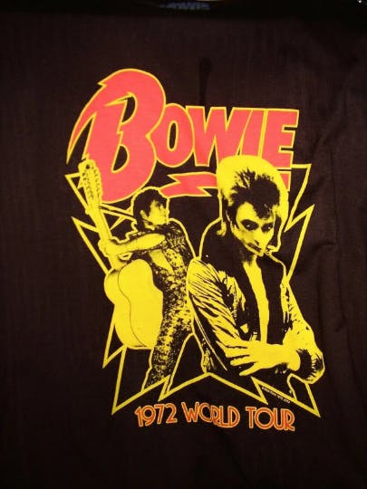 70s David Bowie 1972 Word Tour T-shirt By Bowie - Image 3