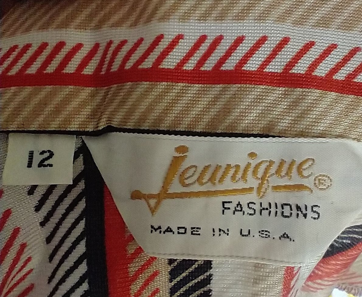 70s Deadstock Retro Striped Disco Blouse Women's Small To Medium Huge Dagger Collar by Jeunique - Image 7