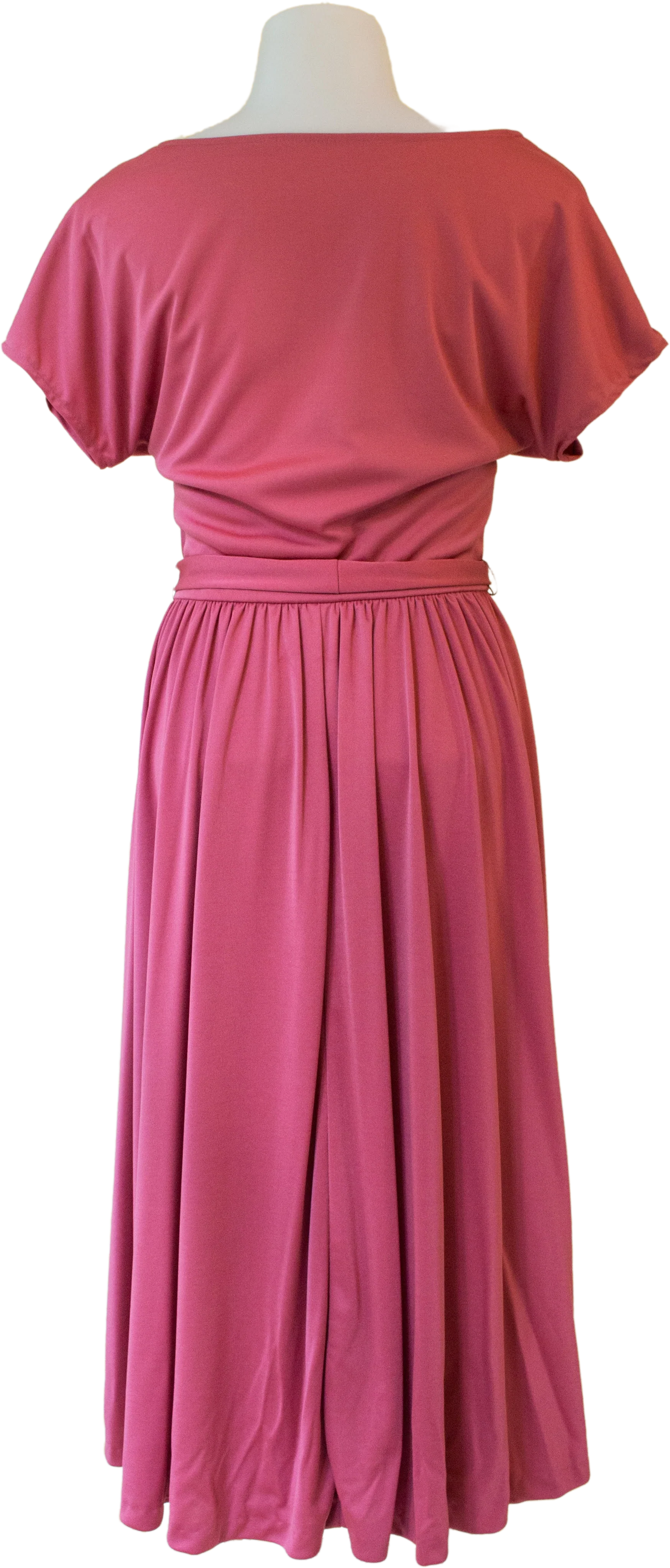 70s Deadstock Rose Pink Rhinestone Covered Dress By Young Edwardian by Arpeja - Image 2