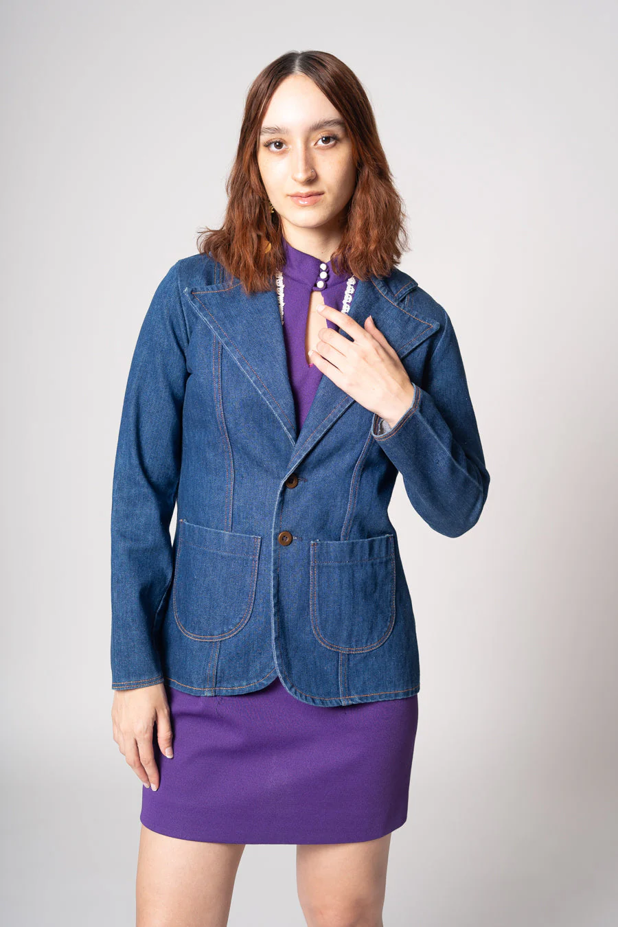 70s Denim Blazer by Wrangler - Image 5