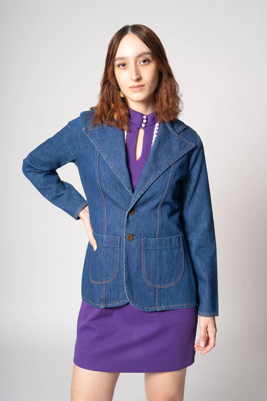 70s Denim Blazer by Wrangler - Image 6