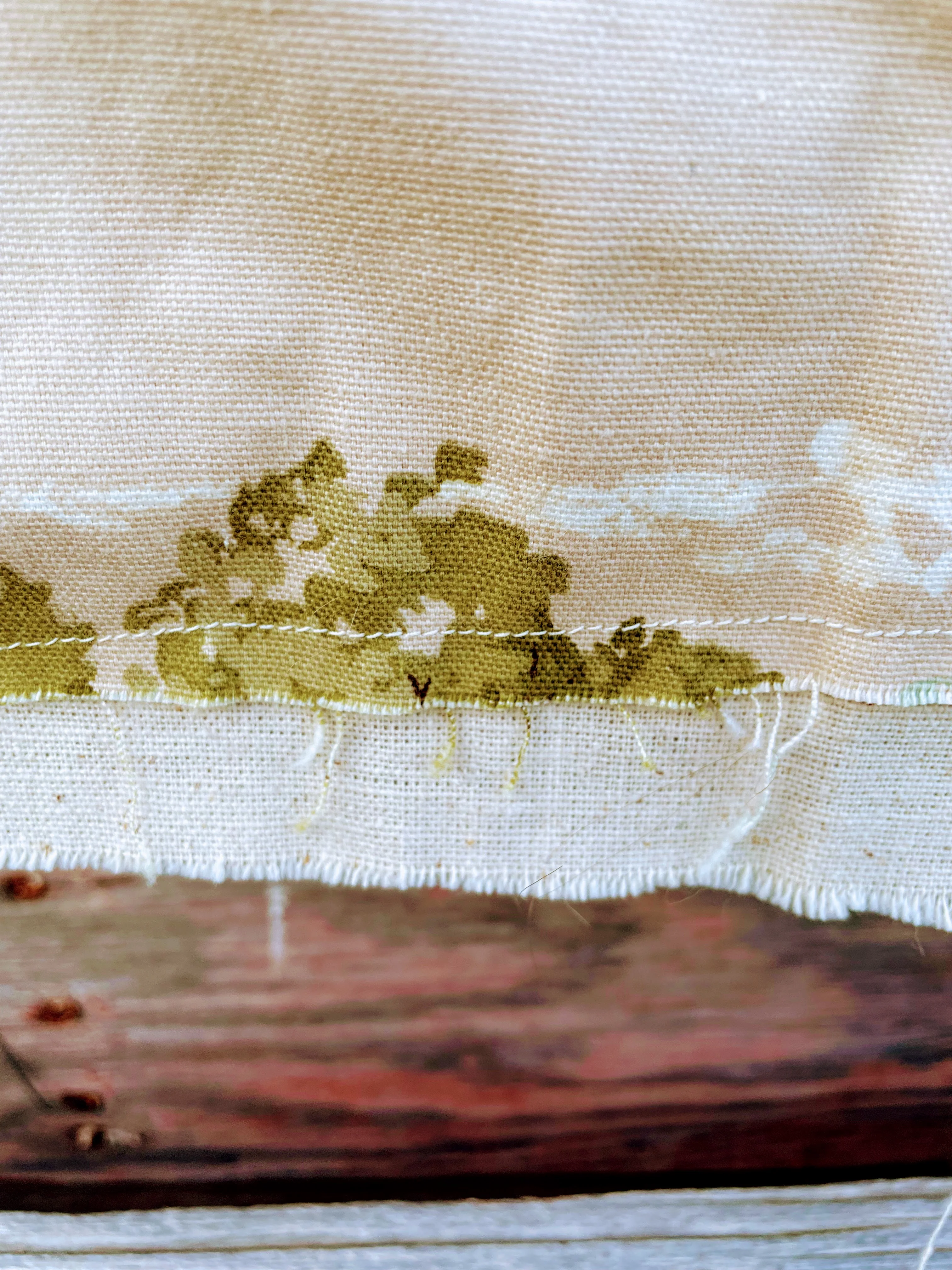 70s "derby Farms" Fabric Piece Horses Rustic By Waverly - Image 12