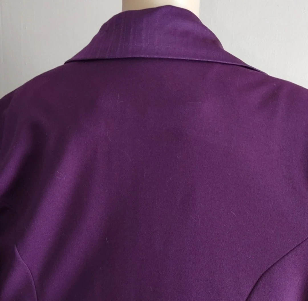 70s 70's Plum Purple Skirt Suit By Donovan Galvani Of Dallas - Image 4