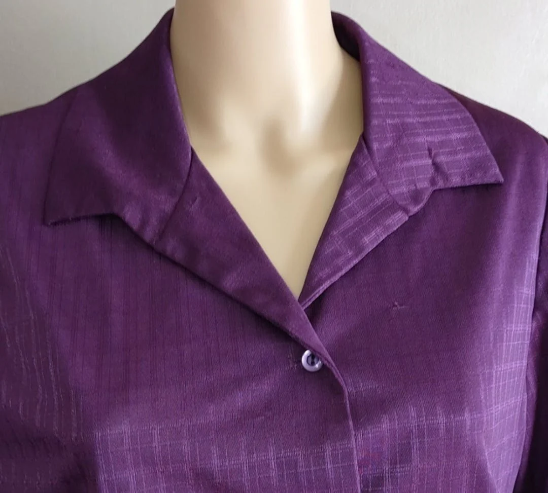 70s 70's Plum Purple Skirt Suit By Donovan Galvani Of Dallas - Image 6