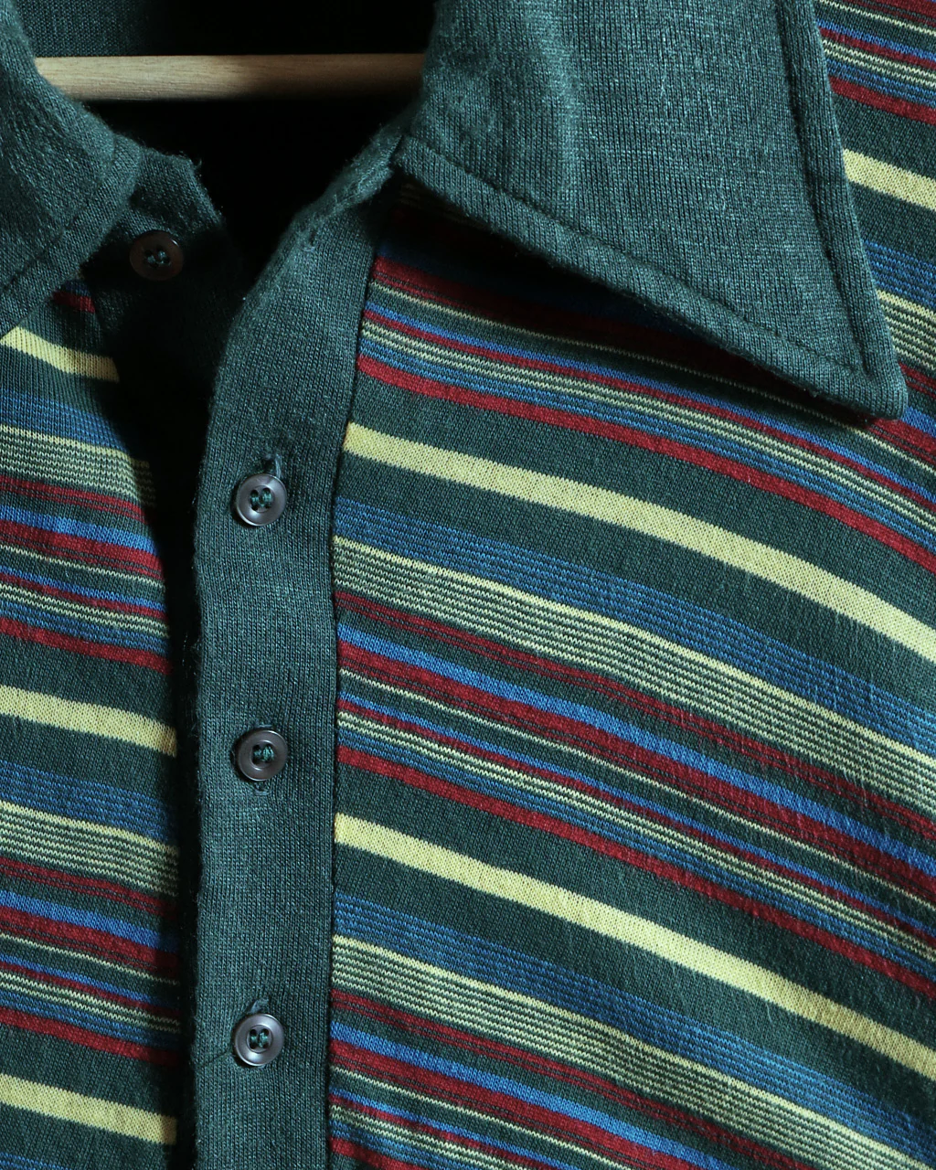 70s Diagonal Striped Polo By Cads - Image 3