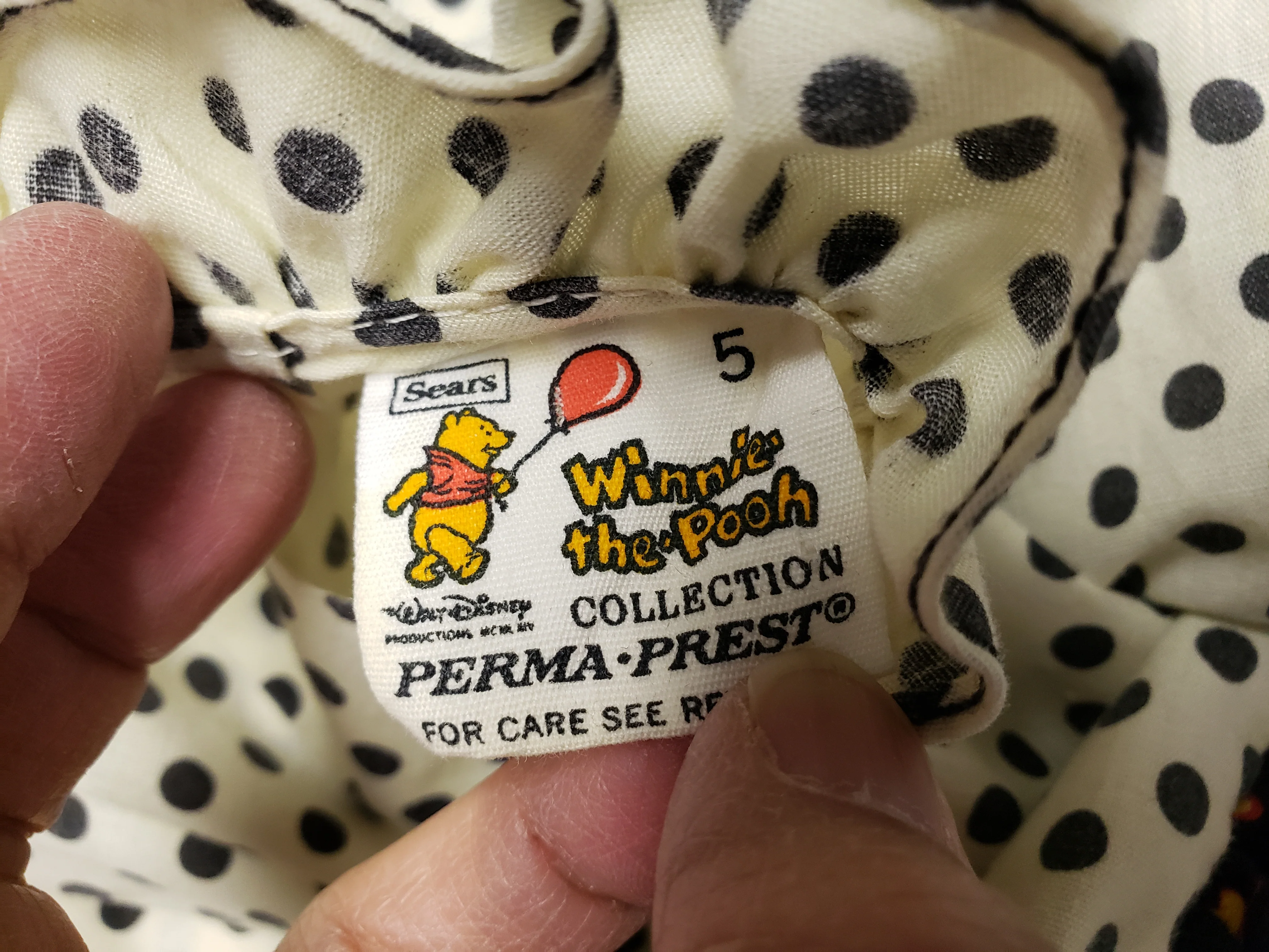 70s Disney Long Sleeve Prairie Dress By Winnie The Pooh - Image 6