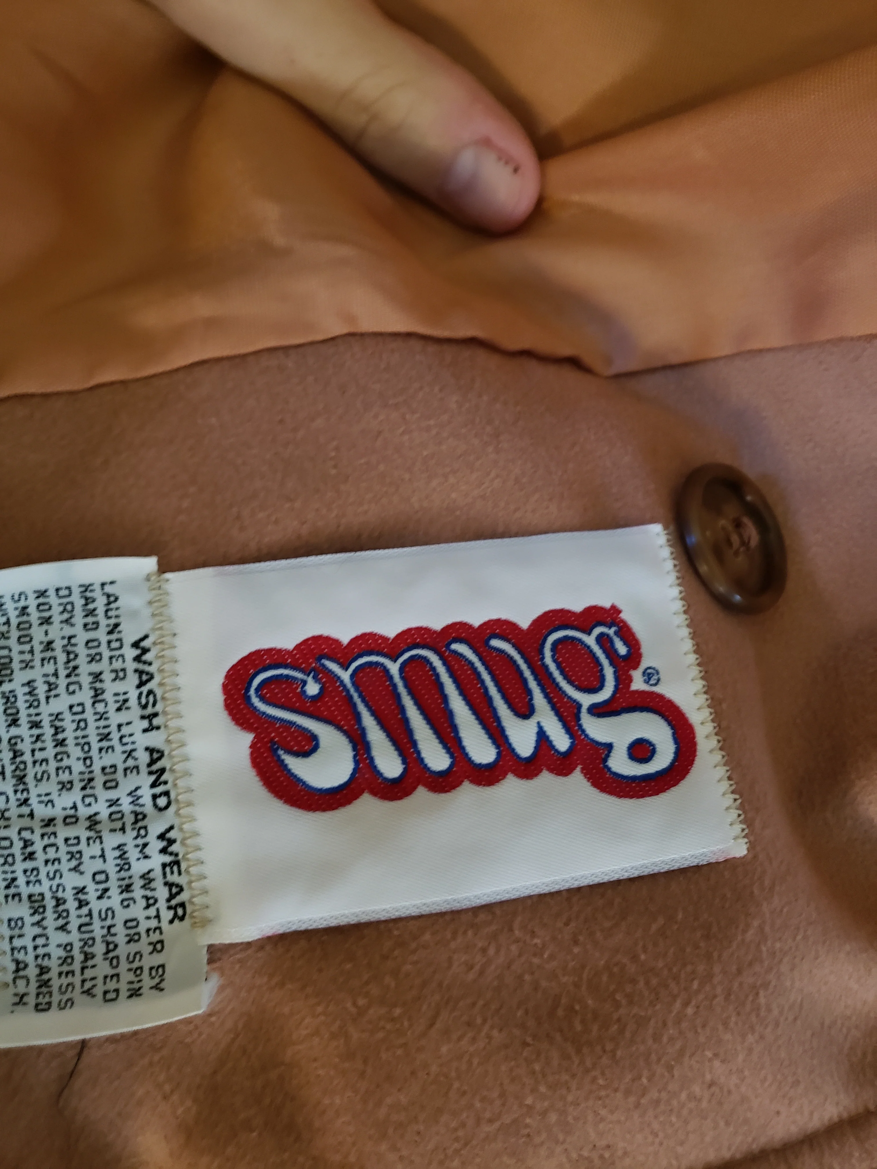 70s Dusty Rose Trench Coat By Smug - Image 3