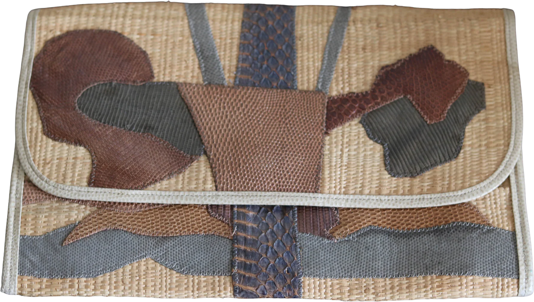 70s Earthtone Clutch By Carlos Falchi