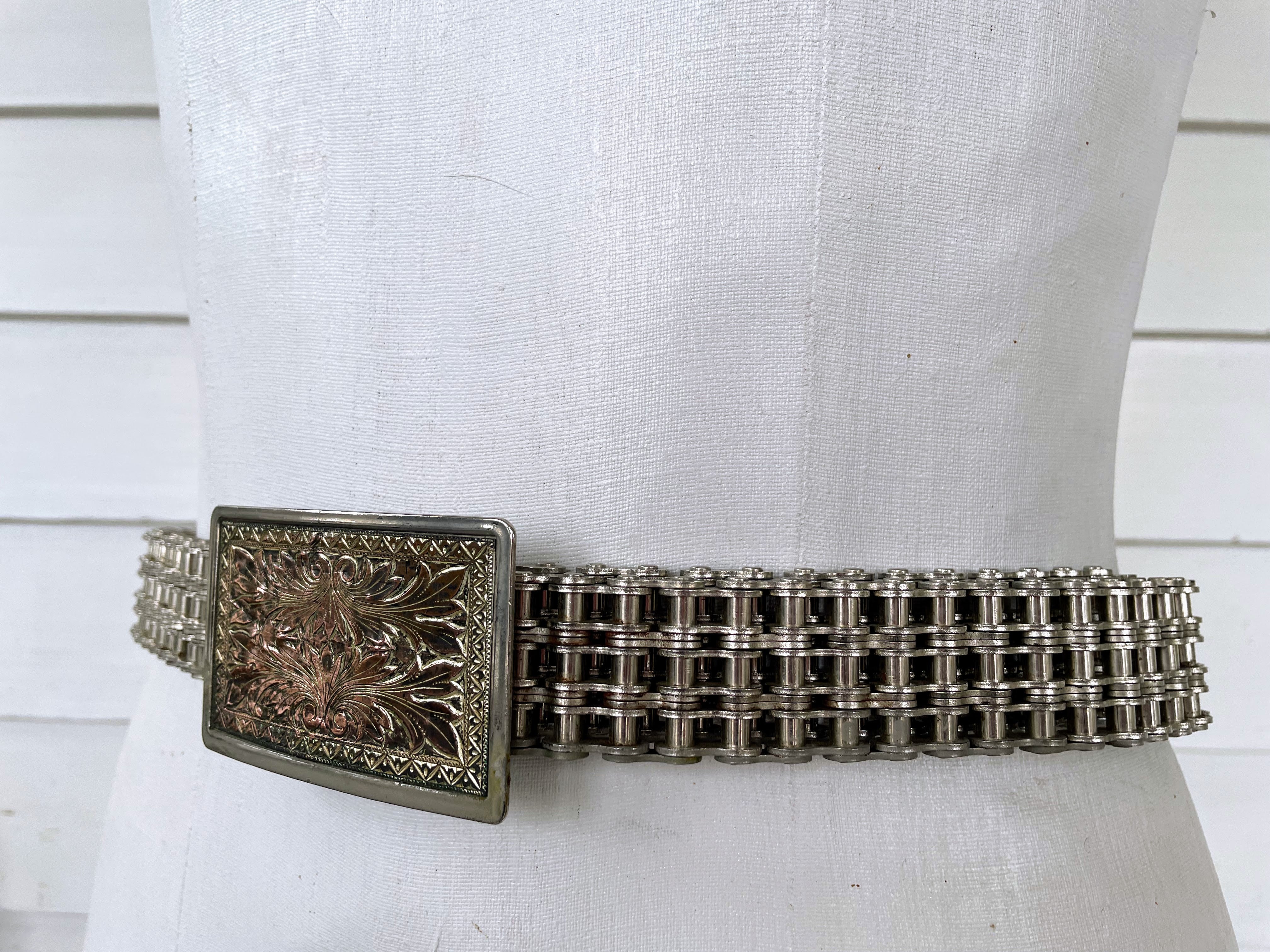 70s  Sportster Motorcycle Chain Biker Belt by Easy Rider - Image 13