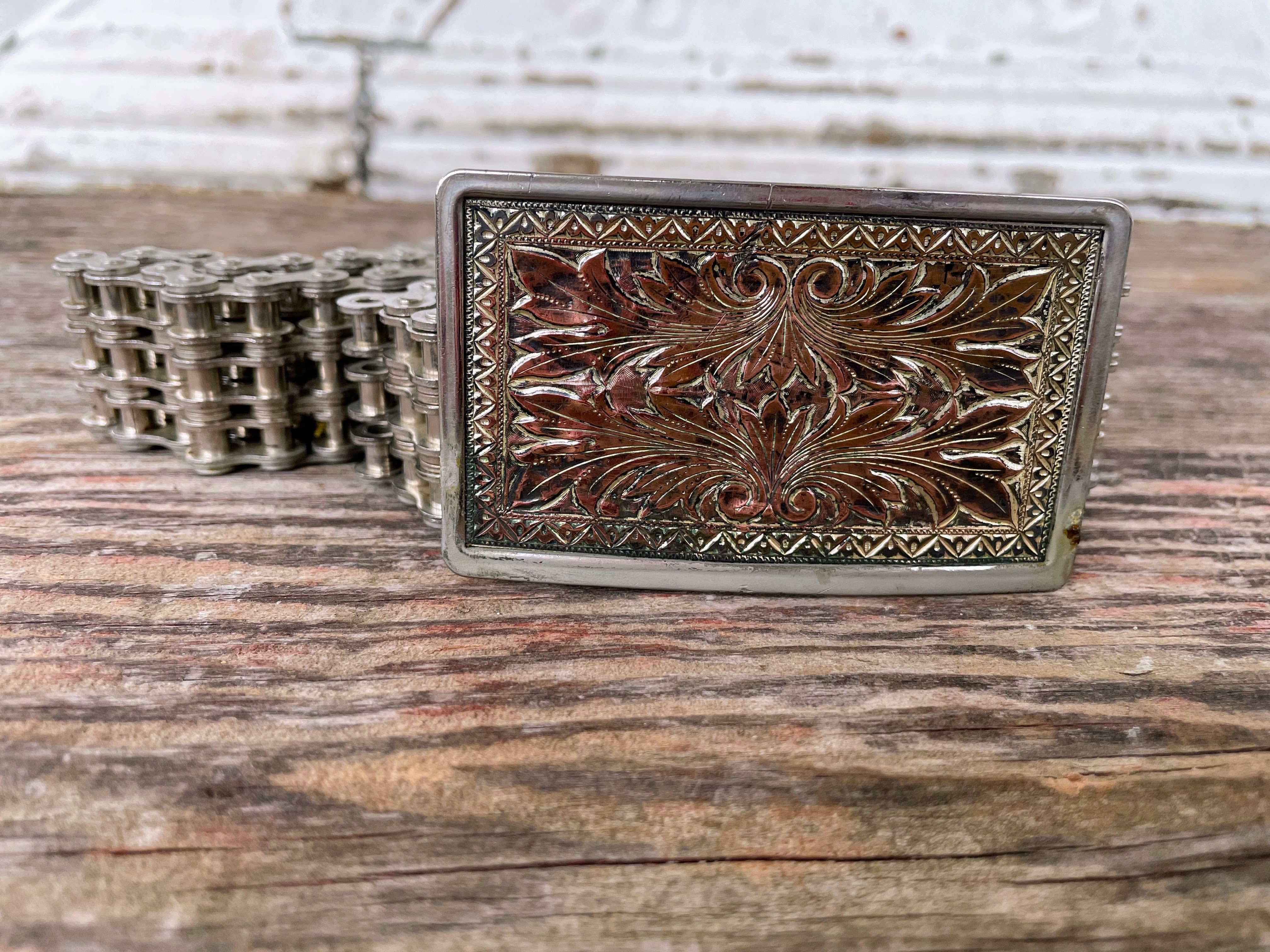 70s  Sportster Motorcycle Chain Biker Belt by Easy Rider - Image 5