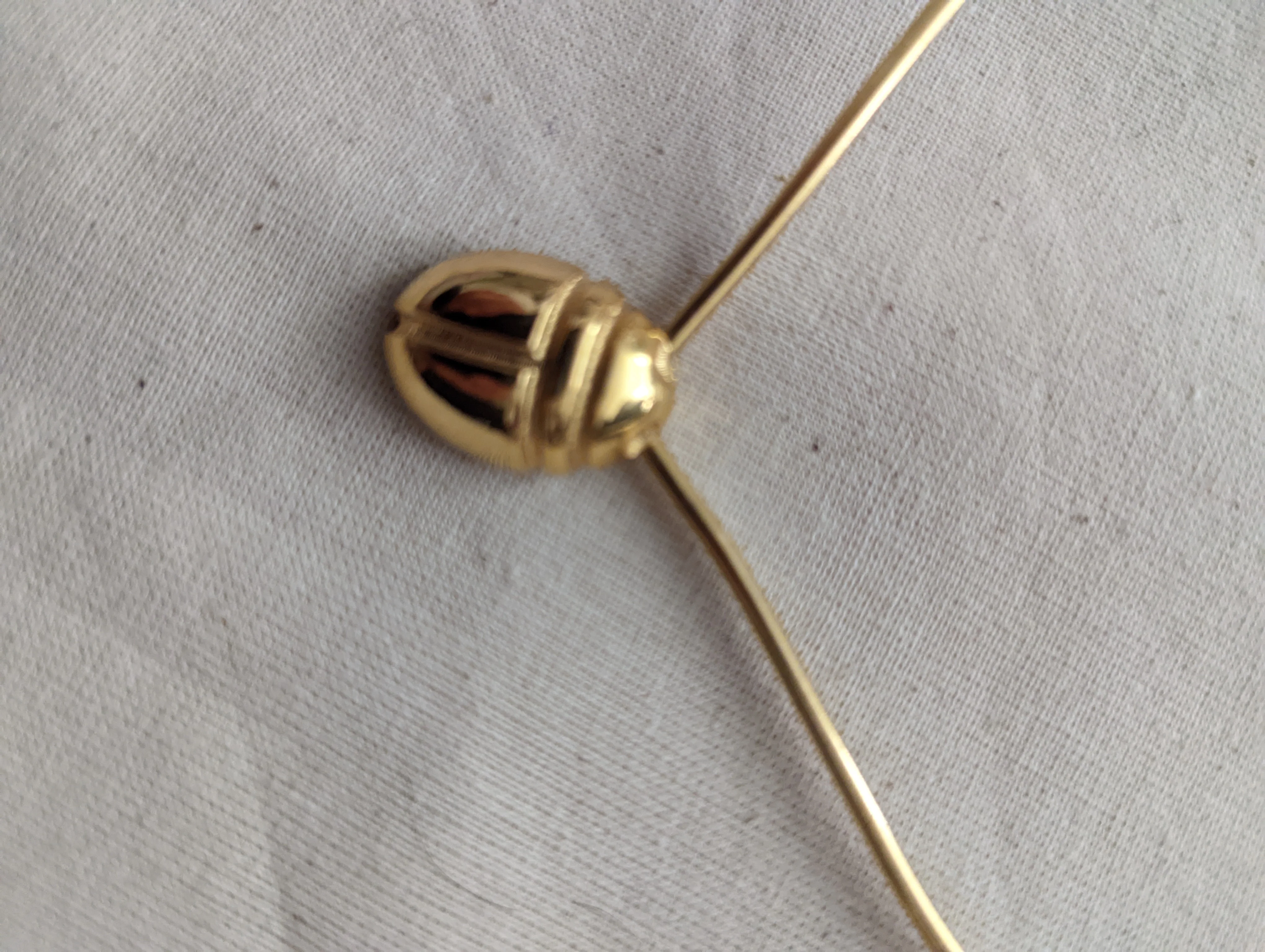 70s Egyptian Revival Gold Necklace By Monet - Image 7