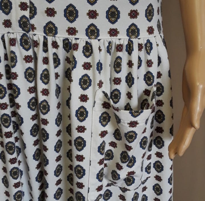 70's Drop Waist Midi Dress by Adrienne Vittadini - Image 3