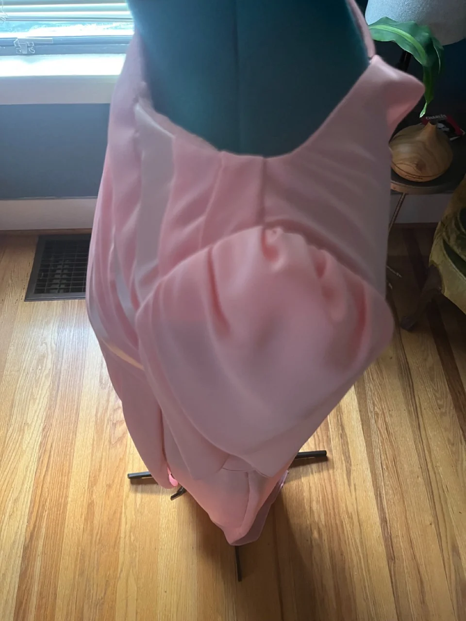 70s Ethereal Pink Princess Dress Split Sleeves by Michael Maiello For Pat Richards - Image 4