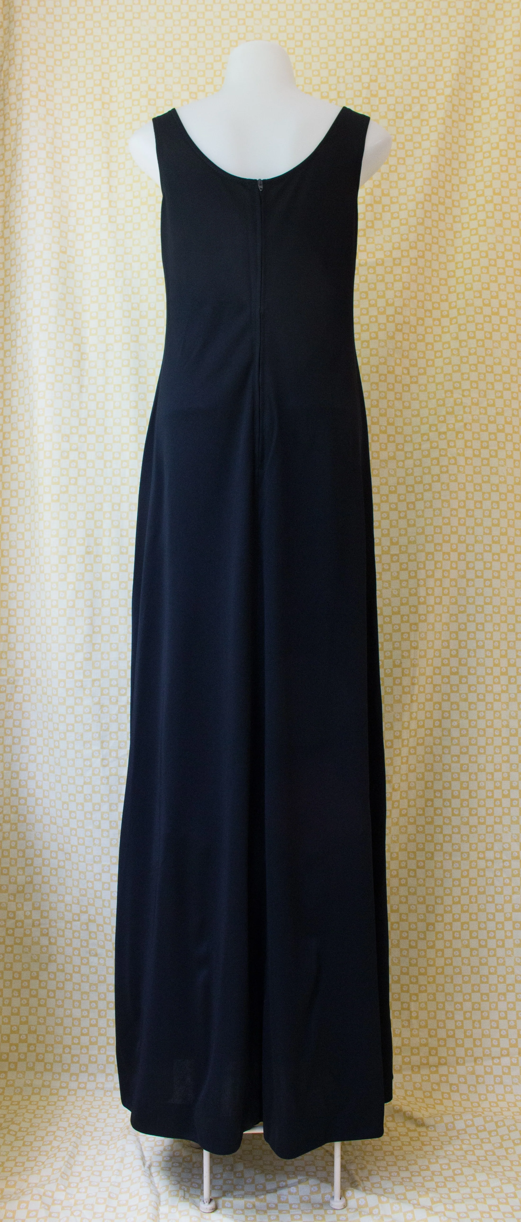 70s Evening Gown With Matching Poncho Style Cape By R & K Originals - Image 6