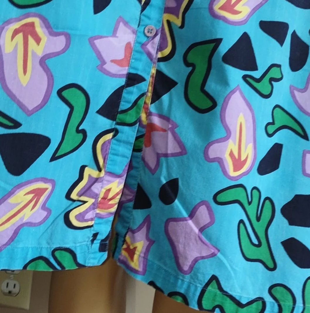 70's Floral Button Front Kaftan by Kelly Reed - Image 3