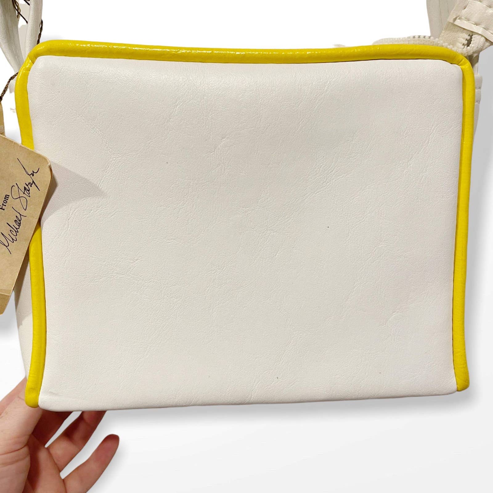 70s Florida Keys Handbag Vintage Vegan Leather Hand Painted Shoulder Bag by Florida Keys Handbag - Image 10