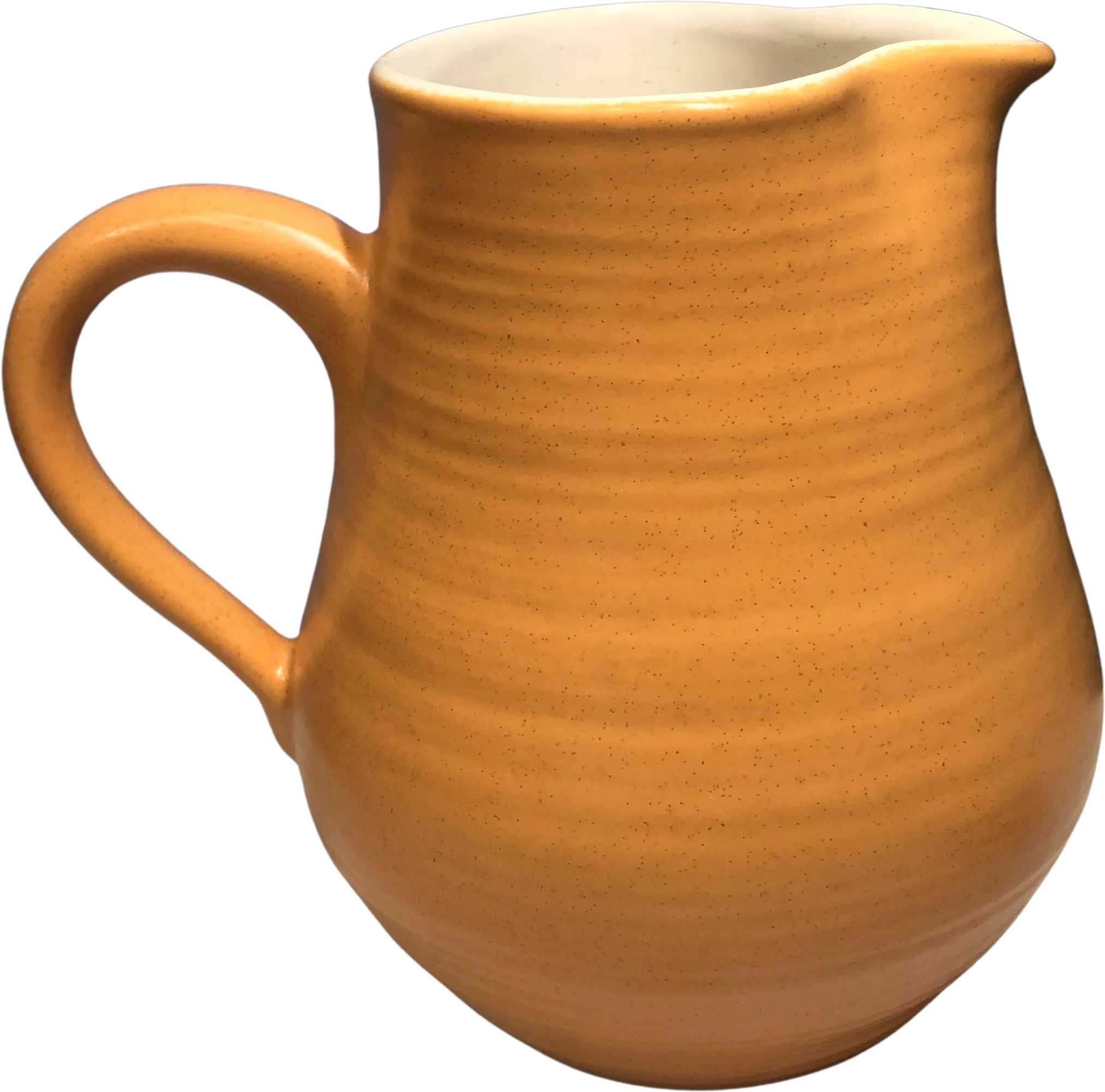 70s Franciscan Pottery 70s Sherbet Orange Pitcher Vase