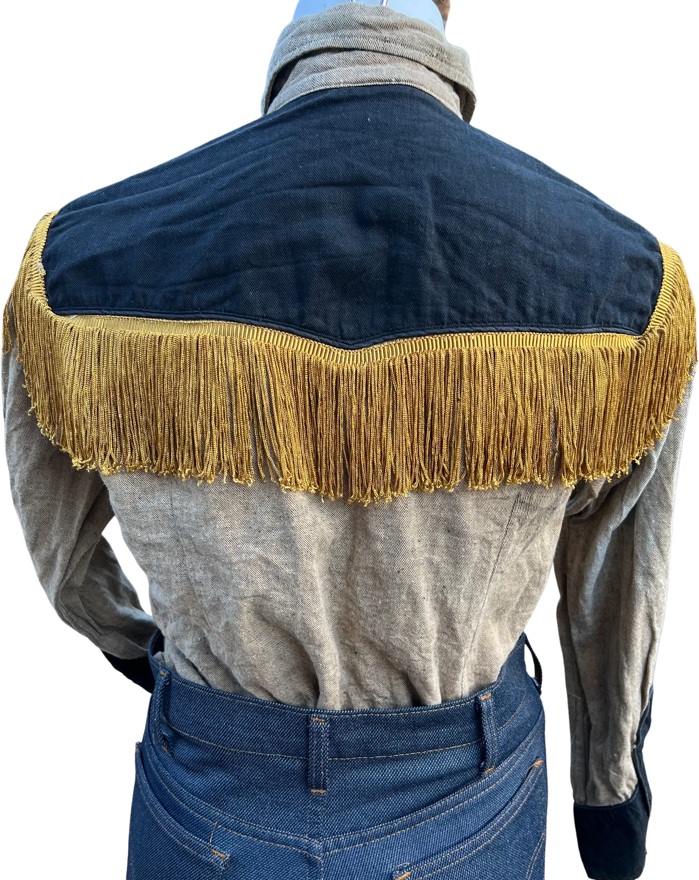70s Fringe Western Button Up - Image 2