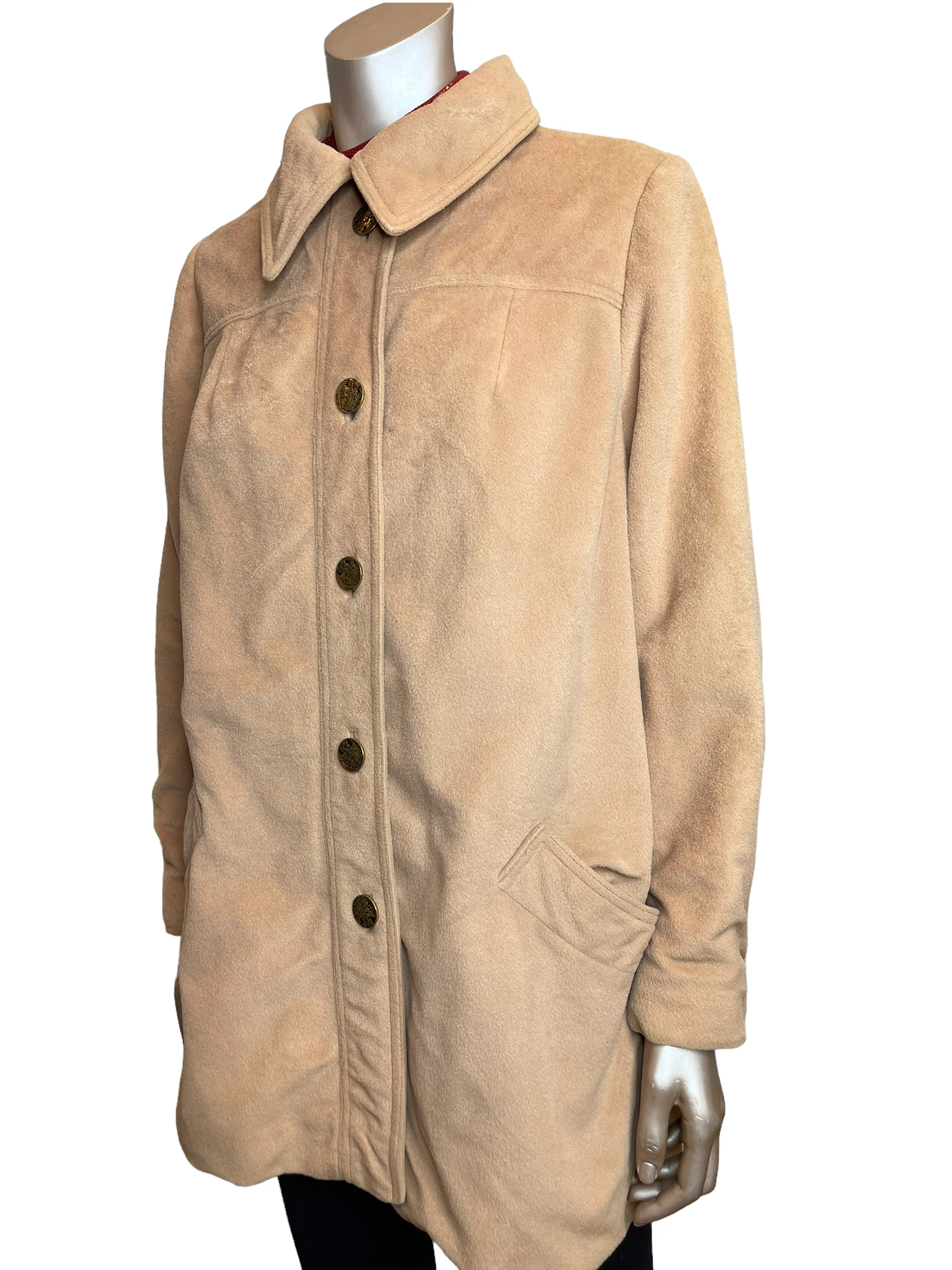 70s Fuzzy And Soft Camel Coat - Image 4