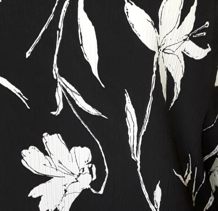 80's Crepe Floral Blazer Top by G.W. Div Graff - Image 7