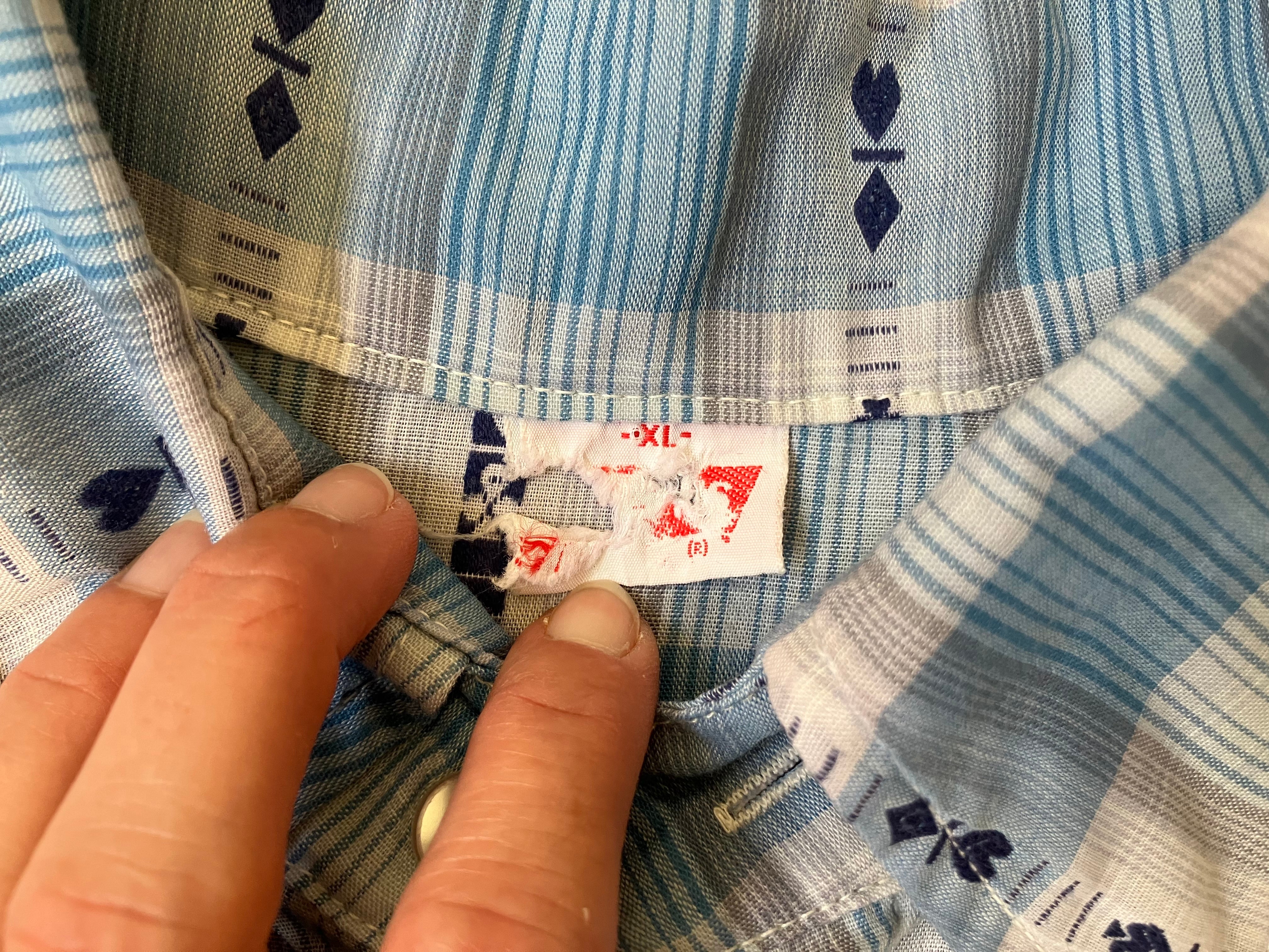 70s Gambler Western Shirt Poker Card Suits By Levi's - Image 8