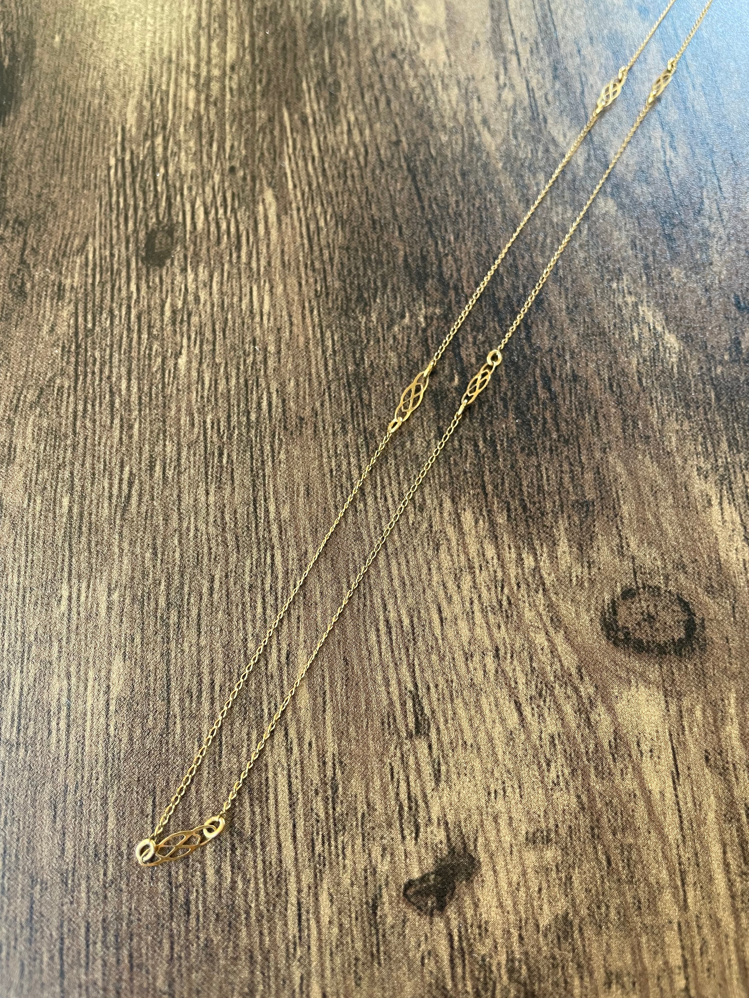 70s Gold Filled Chain With Accents By A & Z Chain Company - Image 3