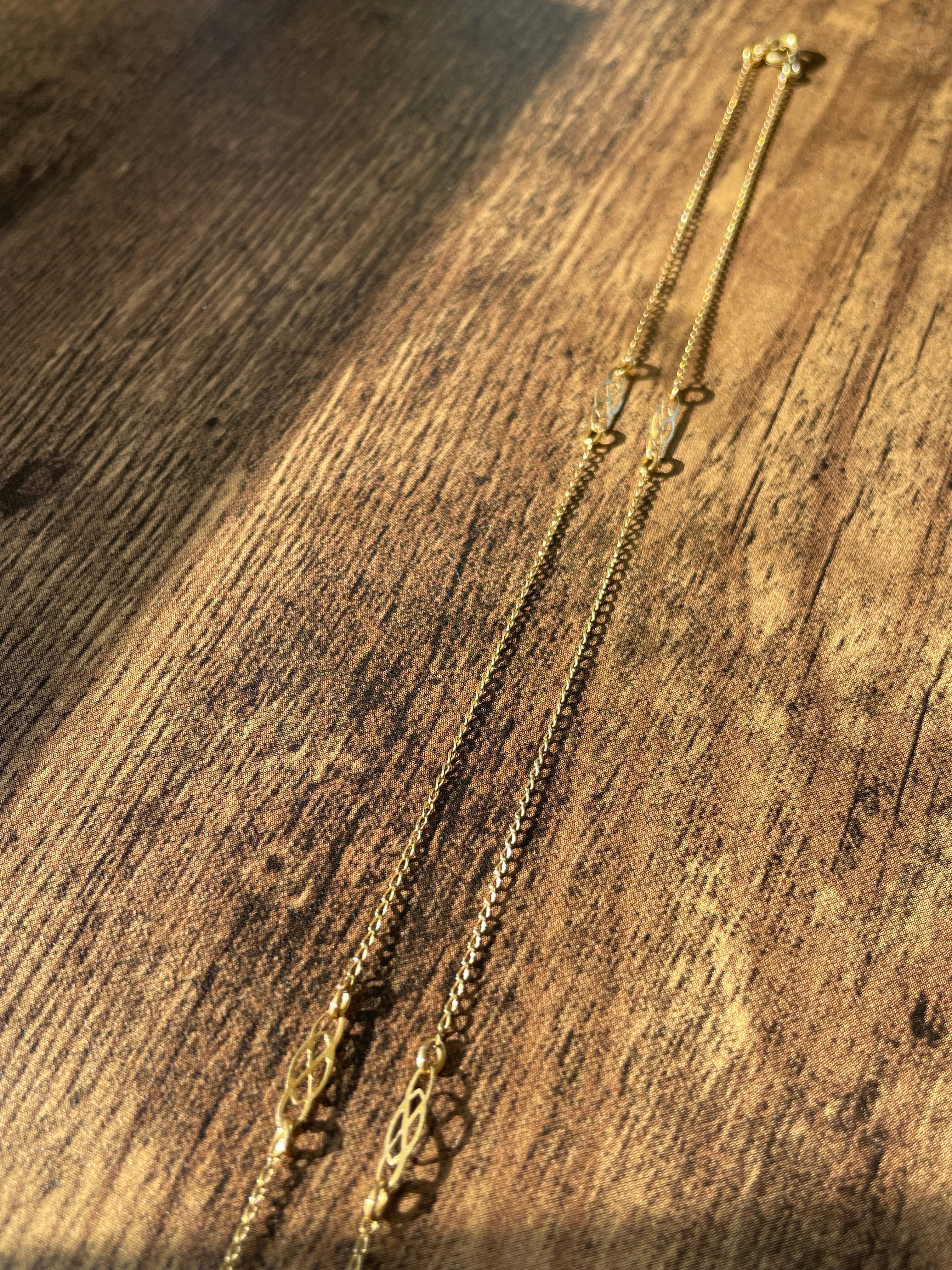 70s Gold Filled Chain With Accents By A & Z Chain Company - Image 7