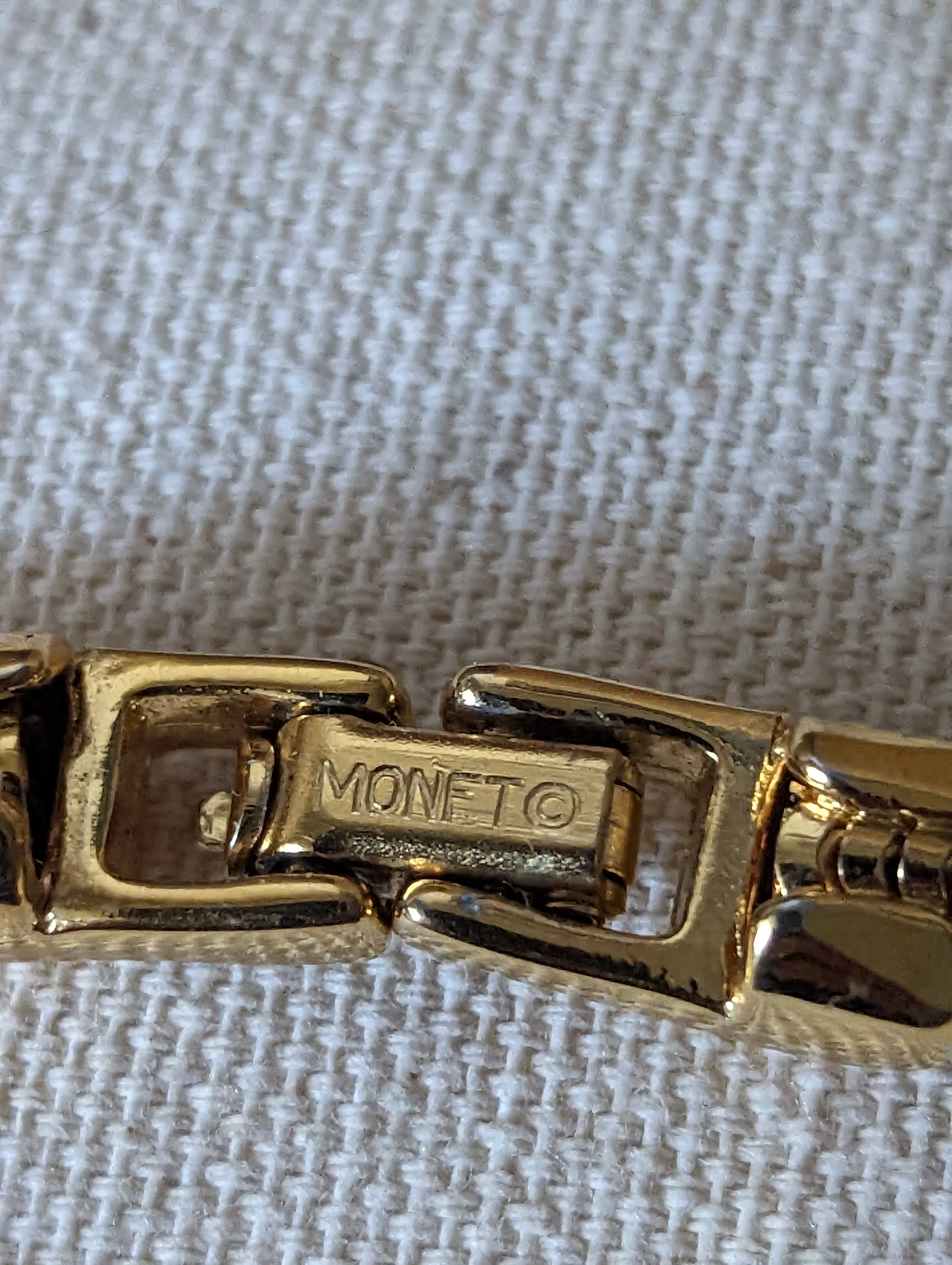 70s Gold Multiple Layer Chain Necklace By Monet - Image 8