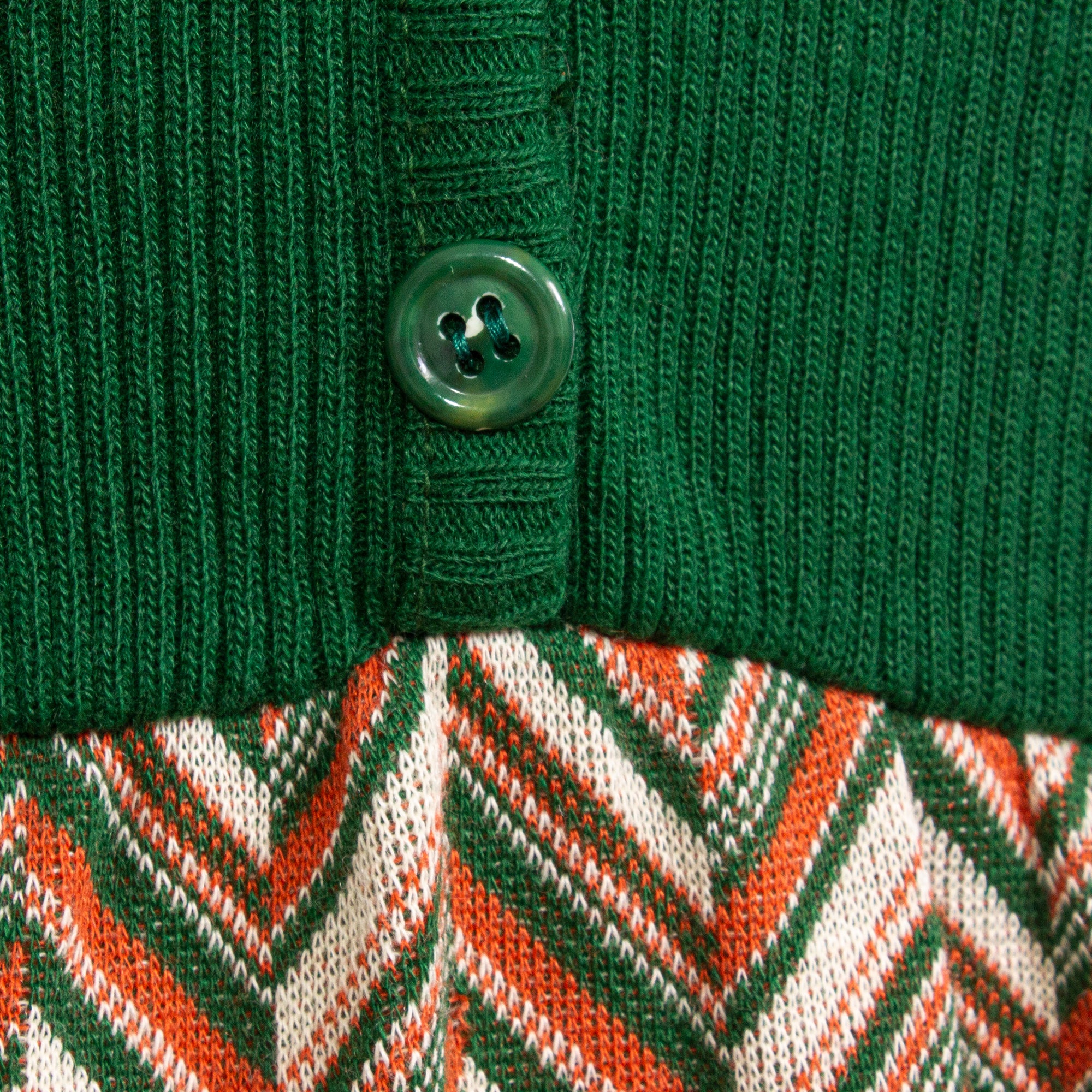 70s Green And Orange Chevron Knit Maxi Dress By Hubba Hubba - Image 8