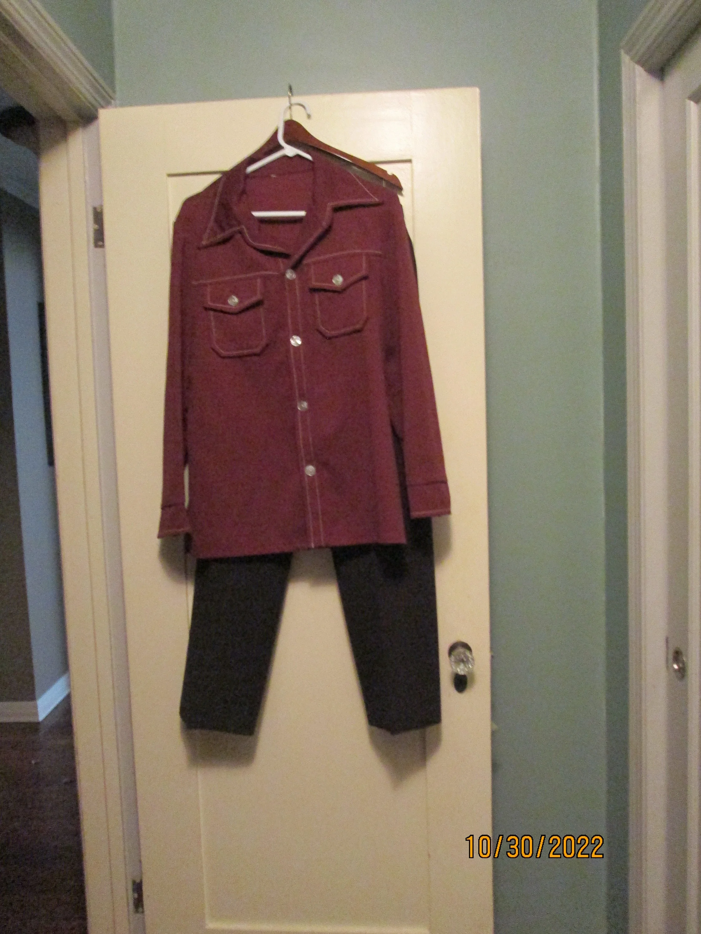70s Haggar Flare Pants Brown 33 X 30 by Haggar - Image 7