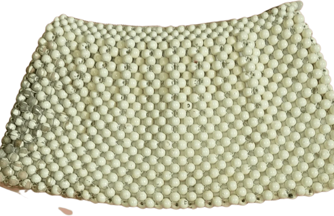 70's Hand Beaded Japanese Clutch with Zip Closure by Sass By Josef - Image 2