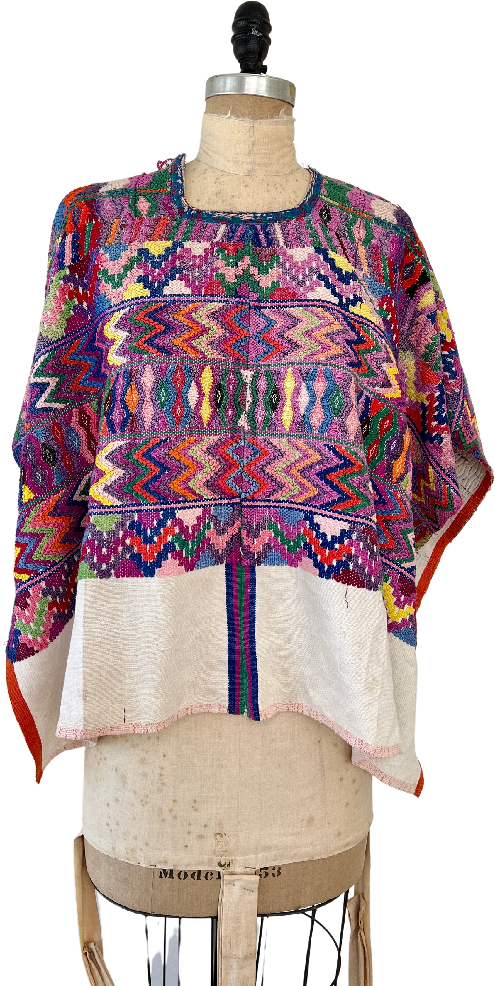 70s Heavily Embroidered Poncho