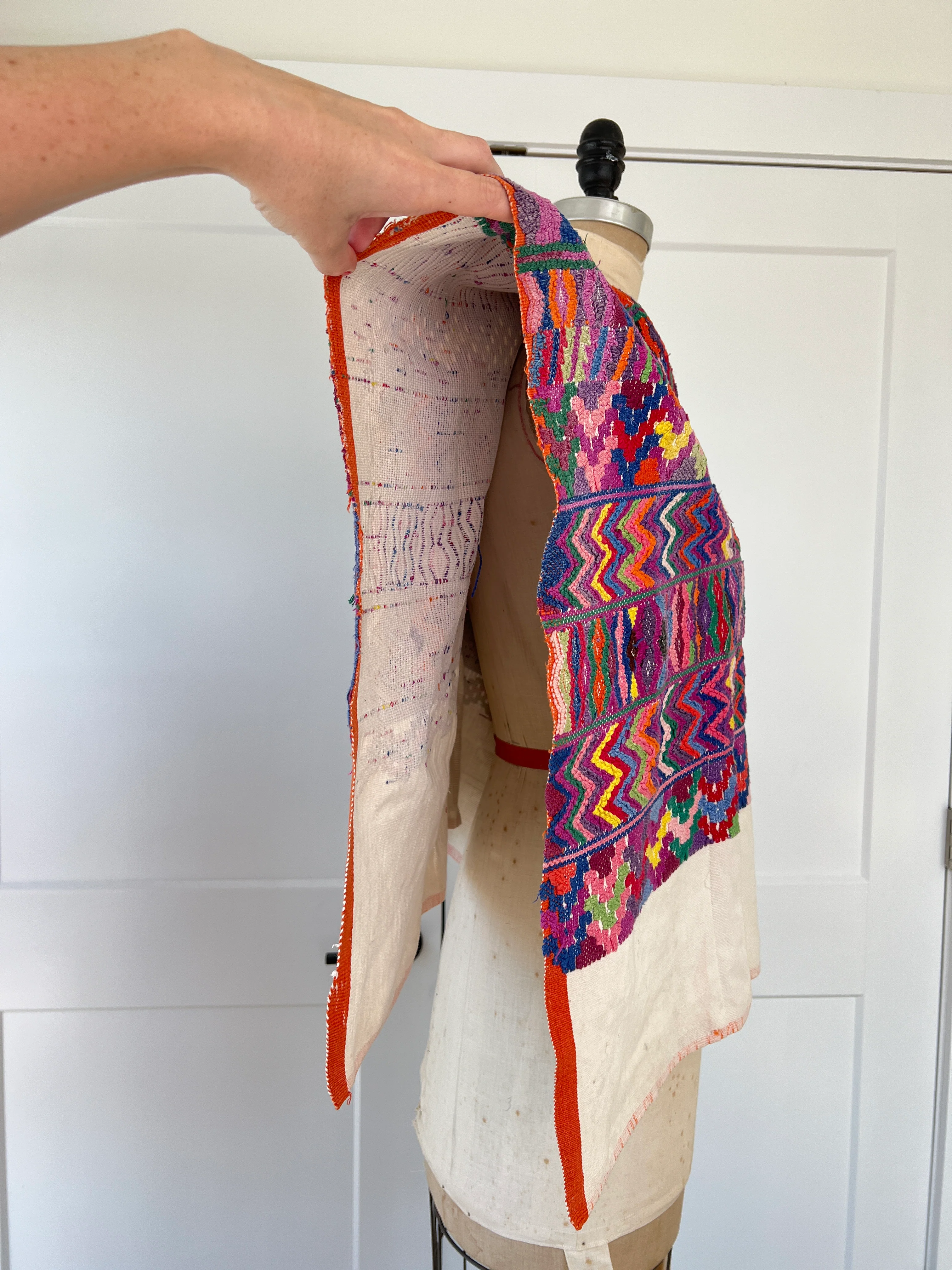 70s Heavily Embroidered Poncho - Image 7