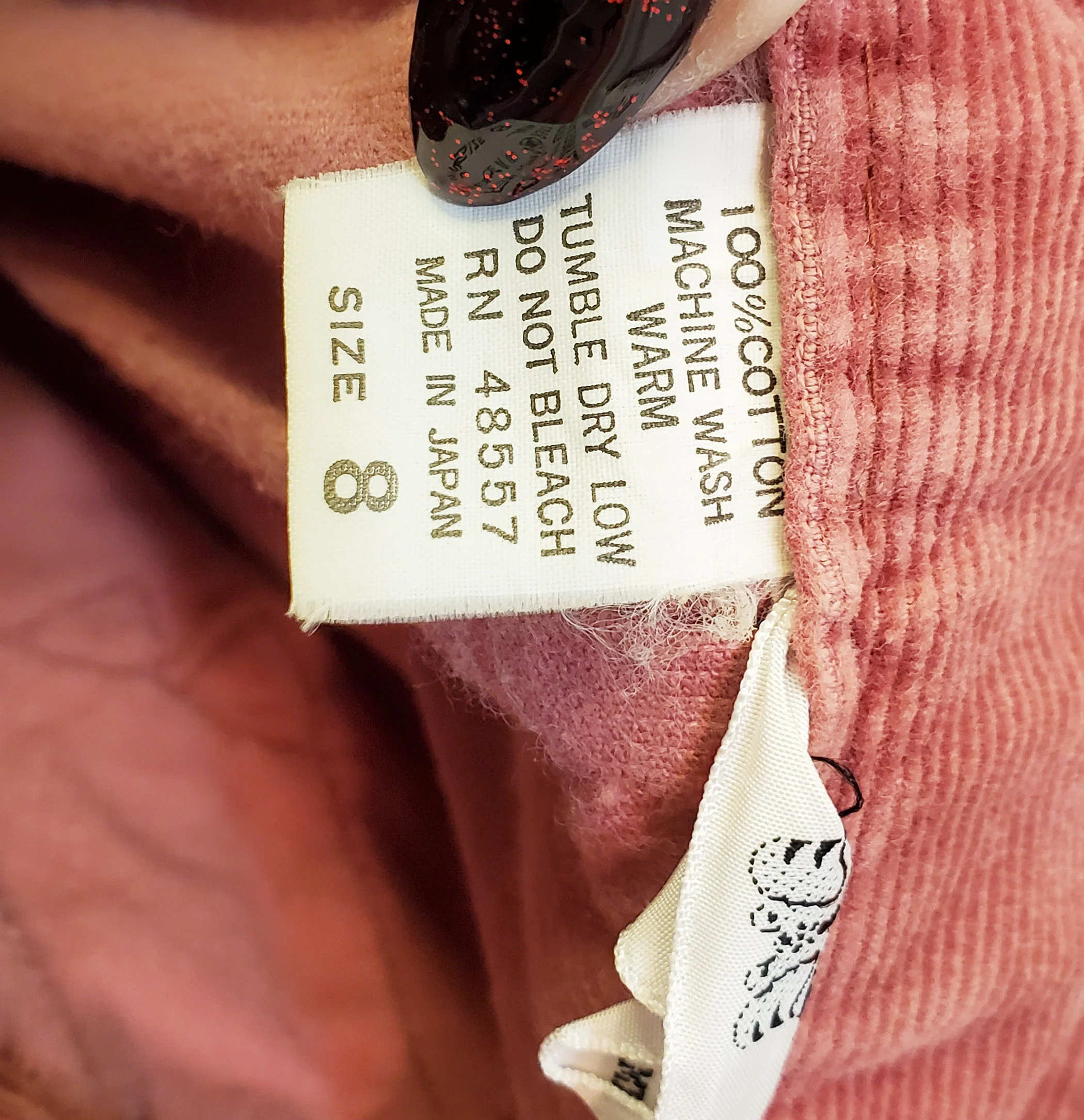 70s High Waisted Wide Leg Corduroy Pants By Partners by Mervyn's - Image 5