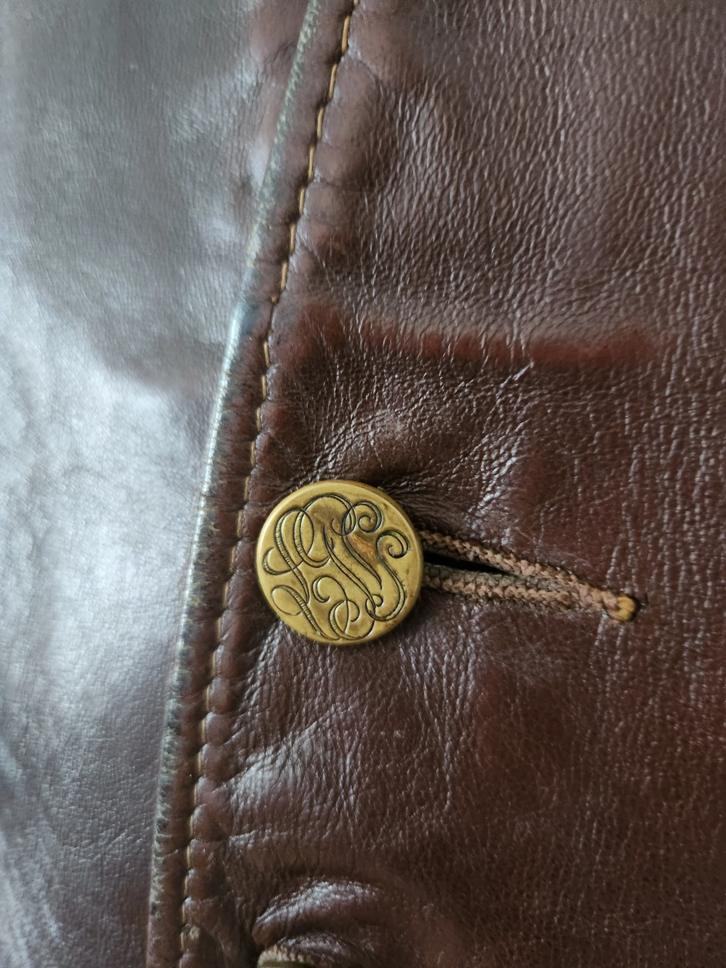 70s Hippie Cowboy Brown Leather Motorcycle Vest By Schott Nyc - Image 6