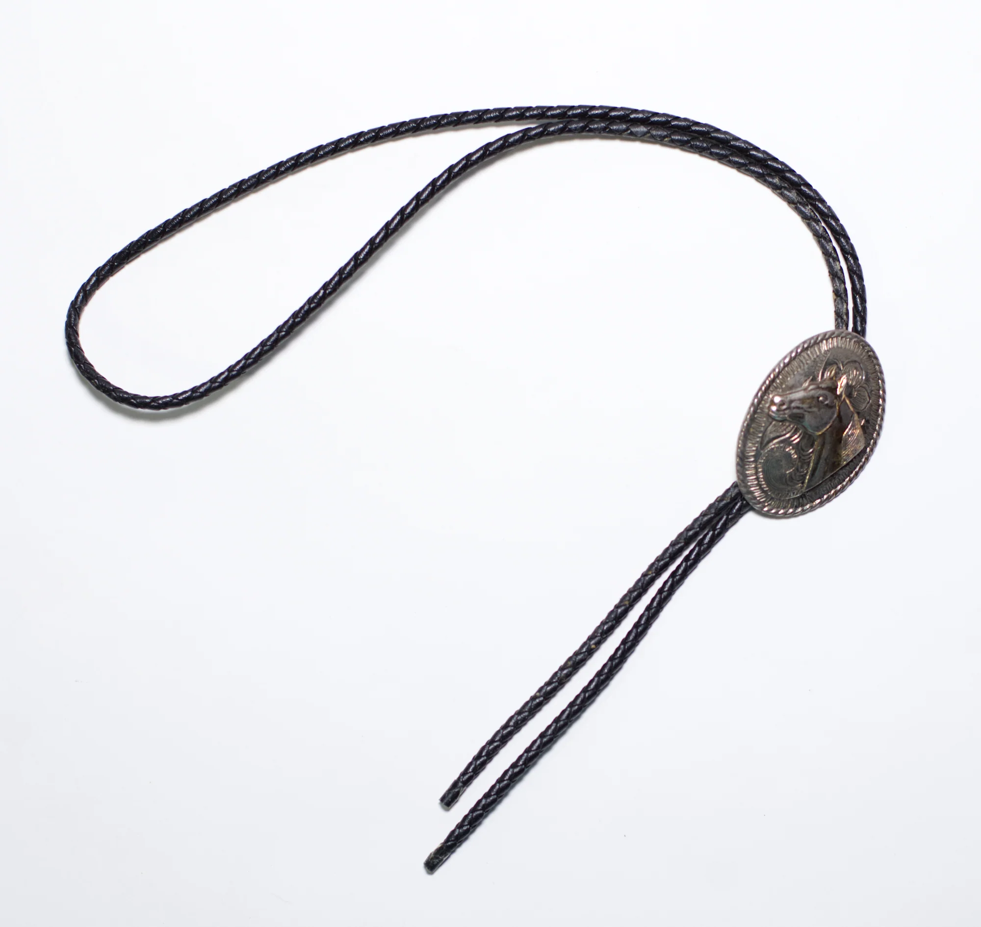 70s Horse Western Bolo Tie - Image 3