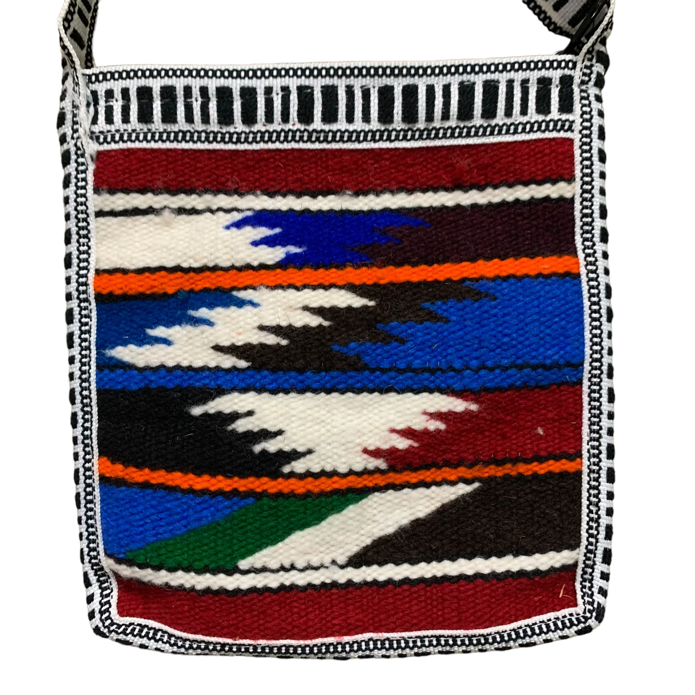 70s Inca Geometrical Crossbody Handmade Shoulder Bag - Image 3